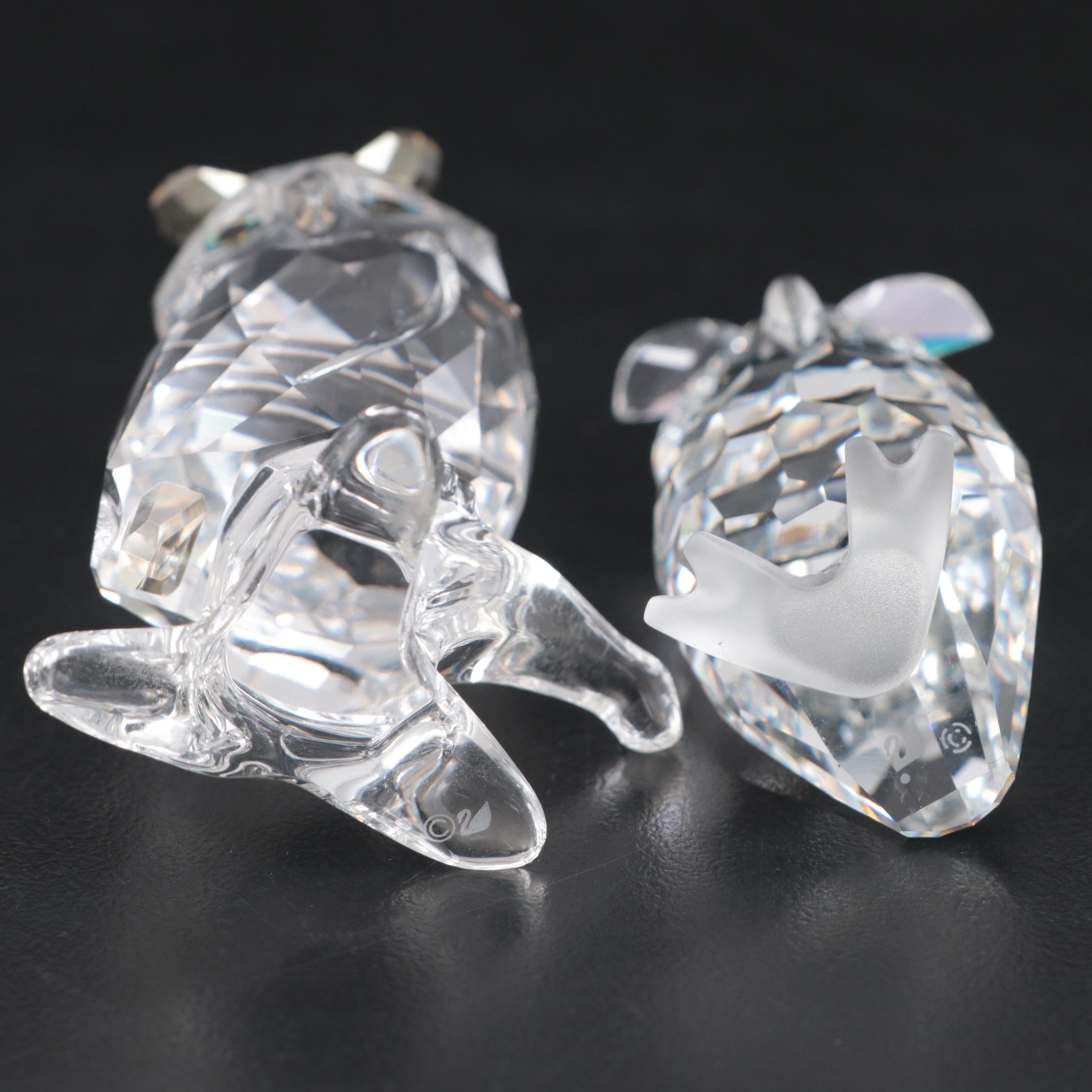 Swarovski Crystal Owl Figurines