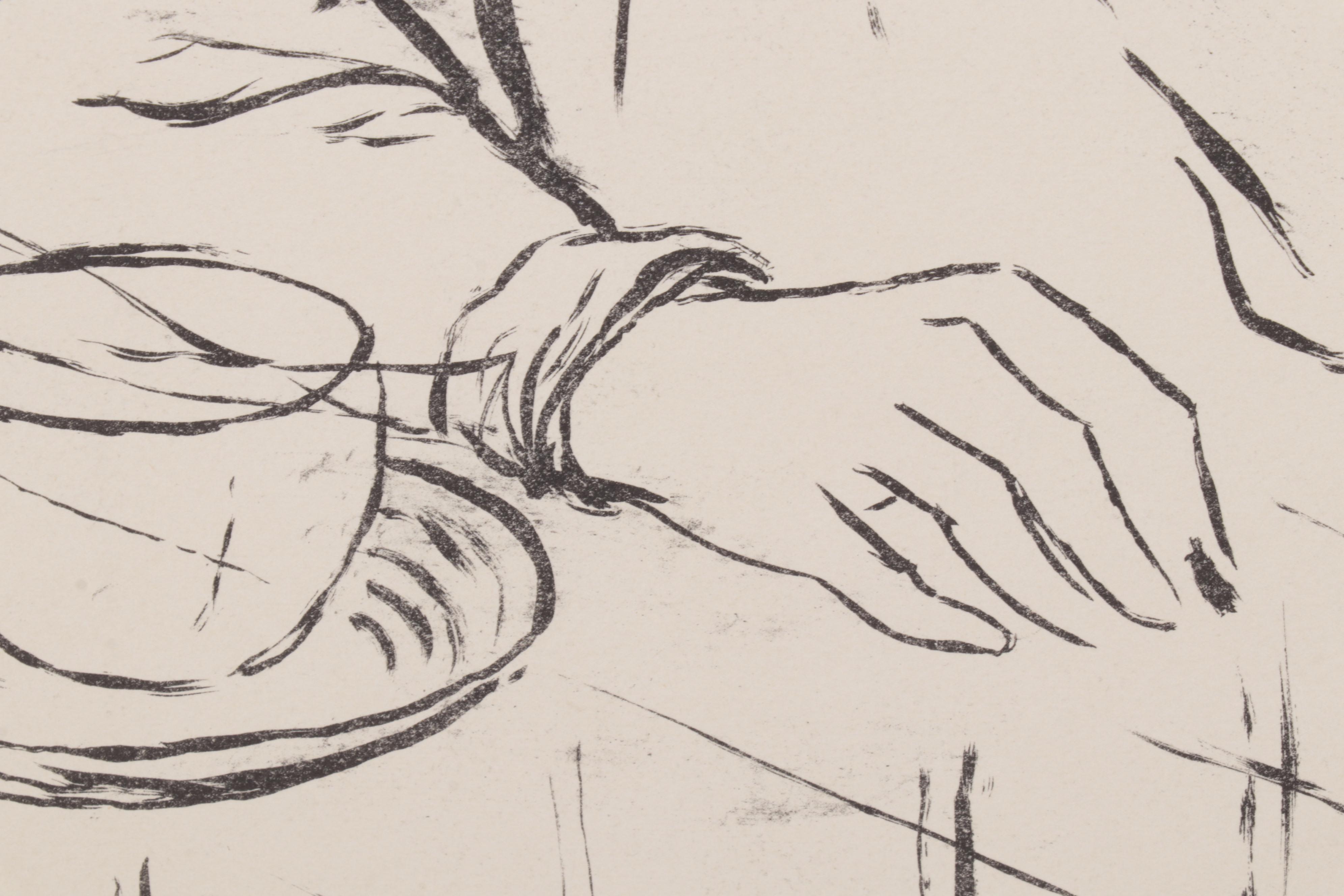 Sidney Chafetz Portrait Lithograph "Adele," 1947