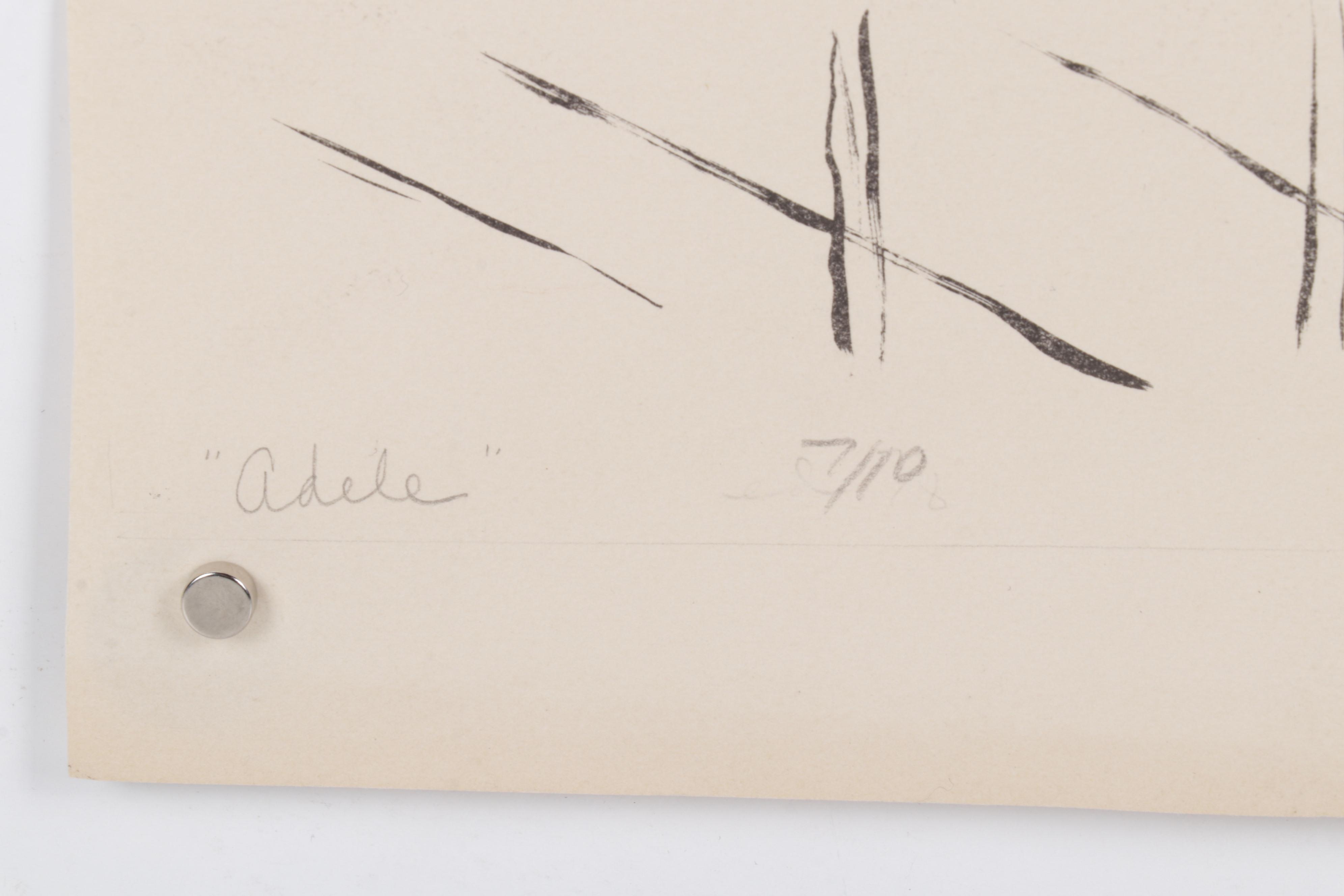 Sidney Chafetz Portrait Lithograph "Adele," 1947