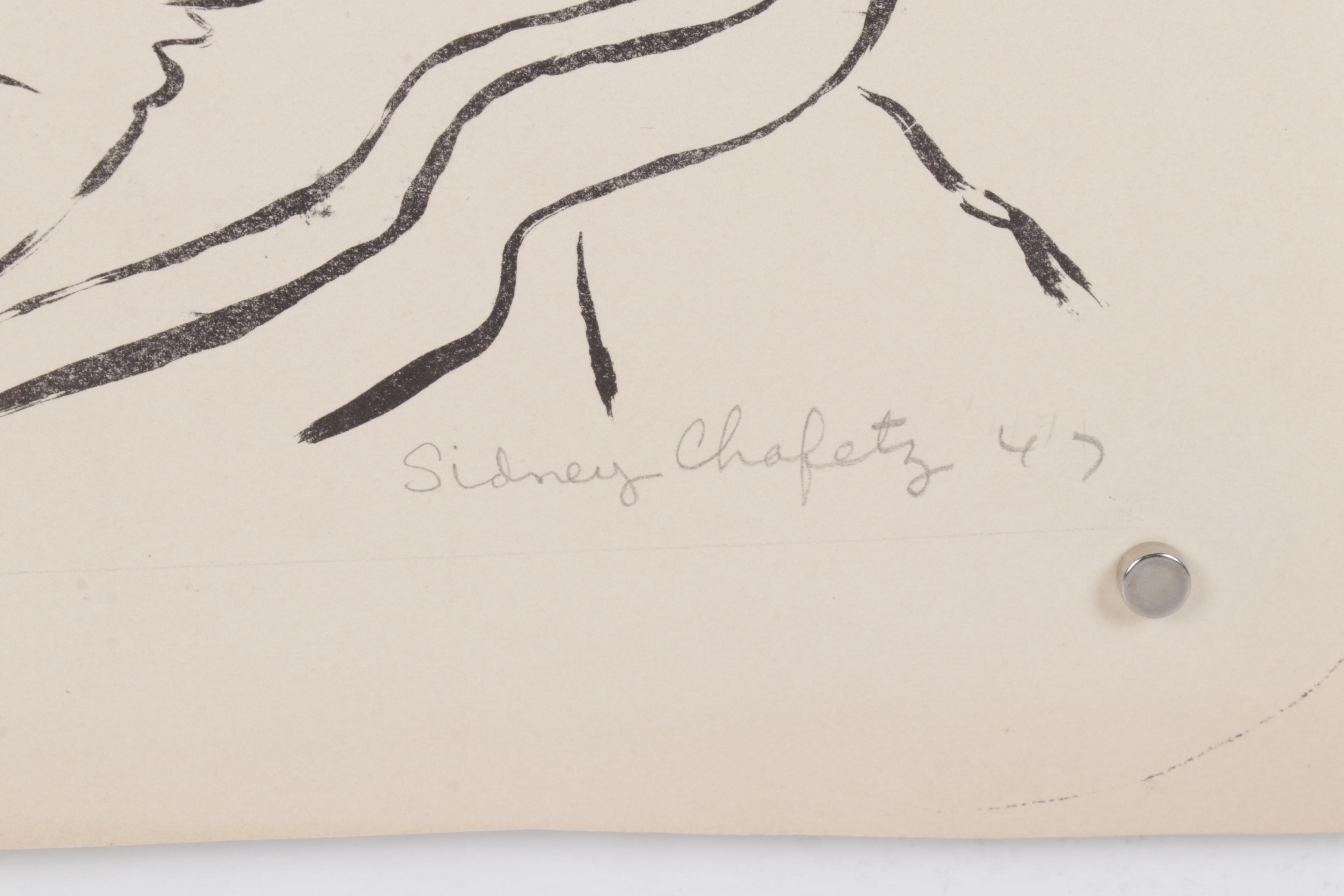 Sidney Chafetz Portrait Lithograph "Adele," 1947