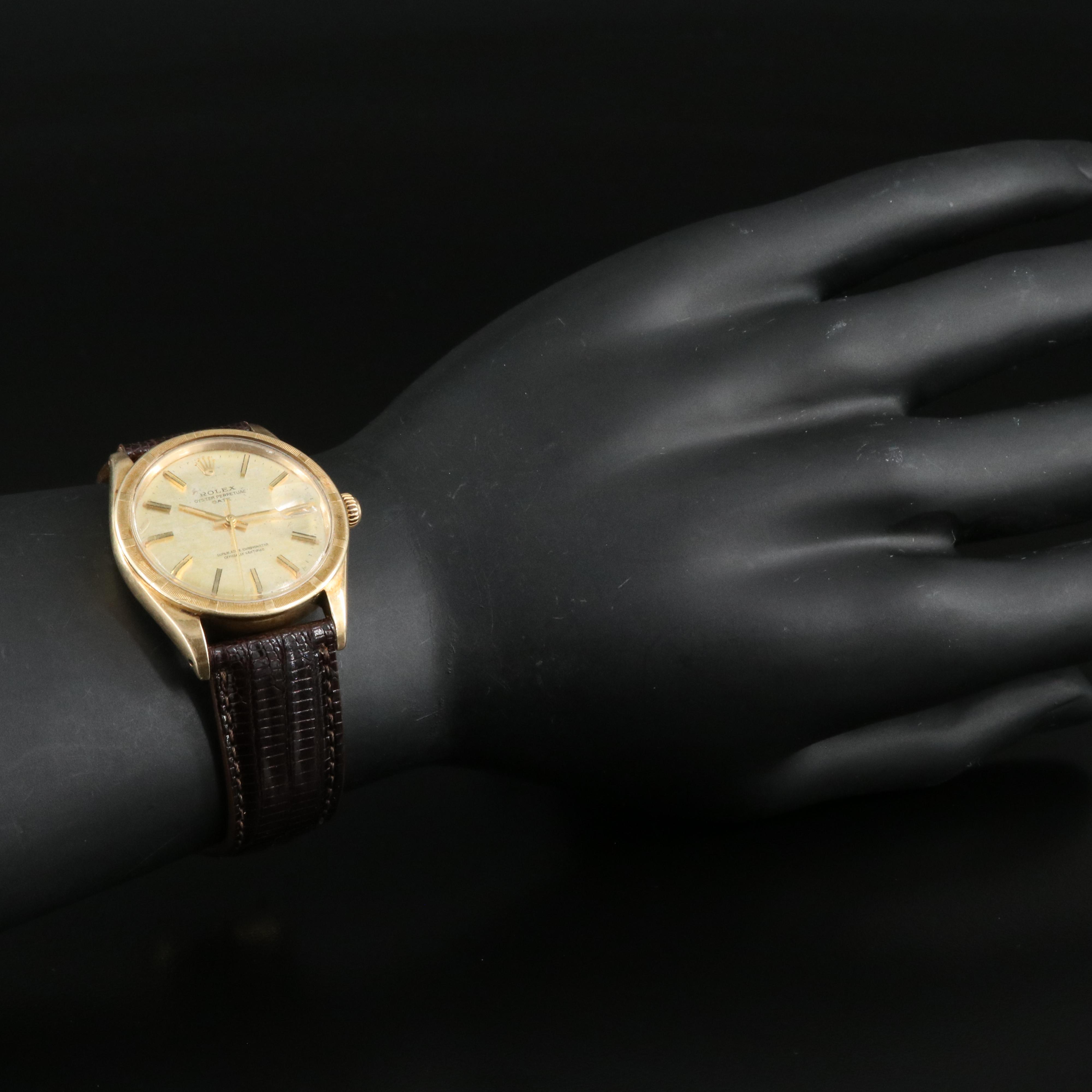 1968 Rolex 14K Oyster Perpetual Date Watch