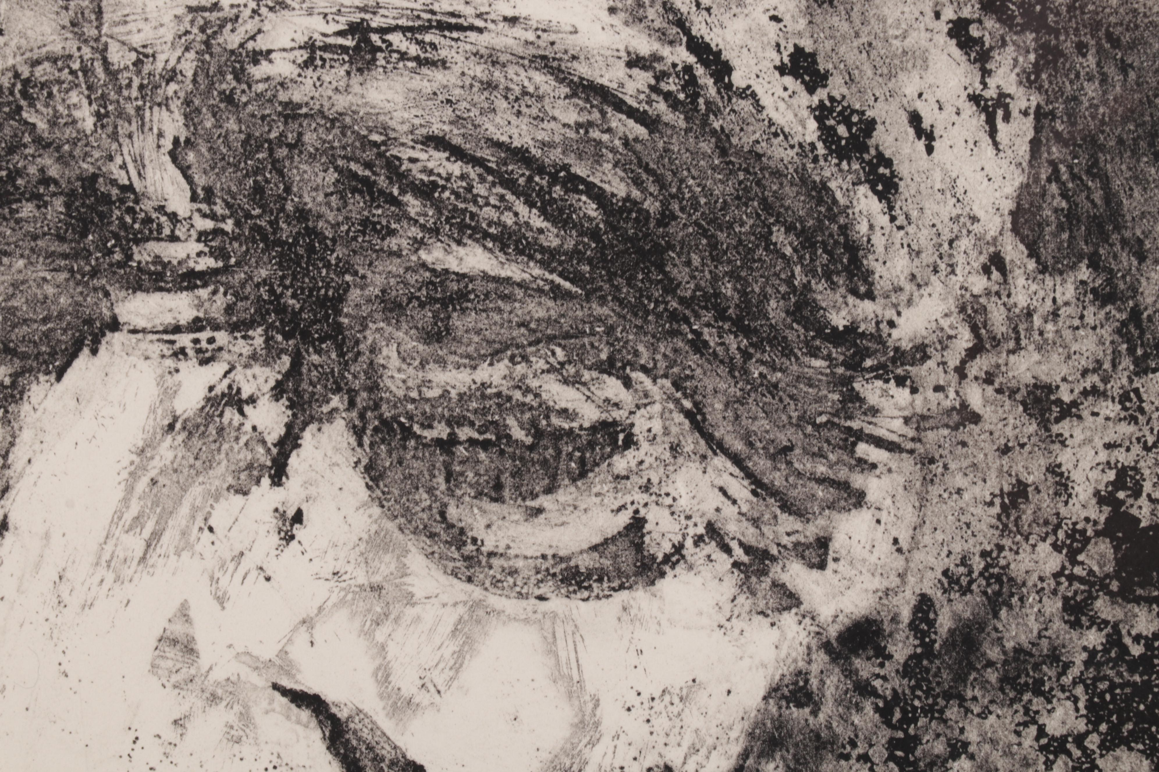 Sid Chafetz Portrait Etching "Robert Frost," 1963