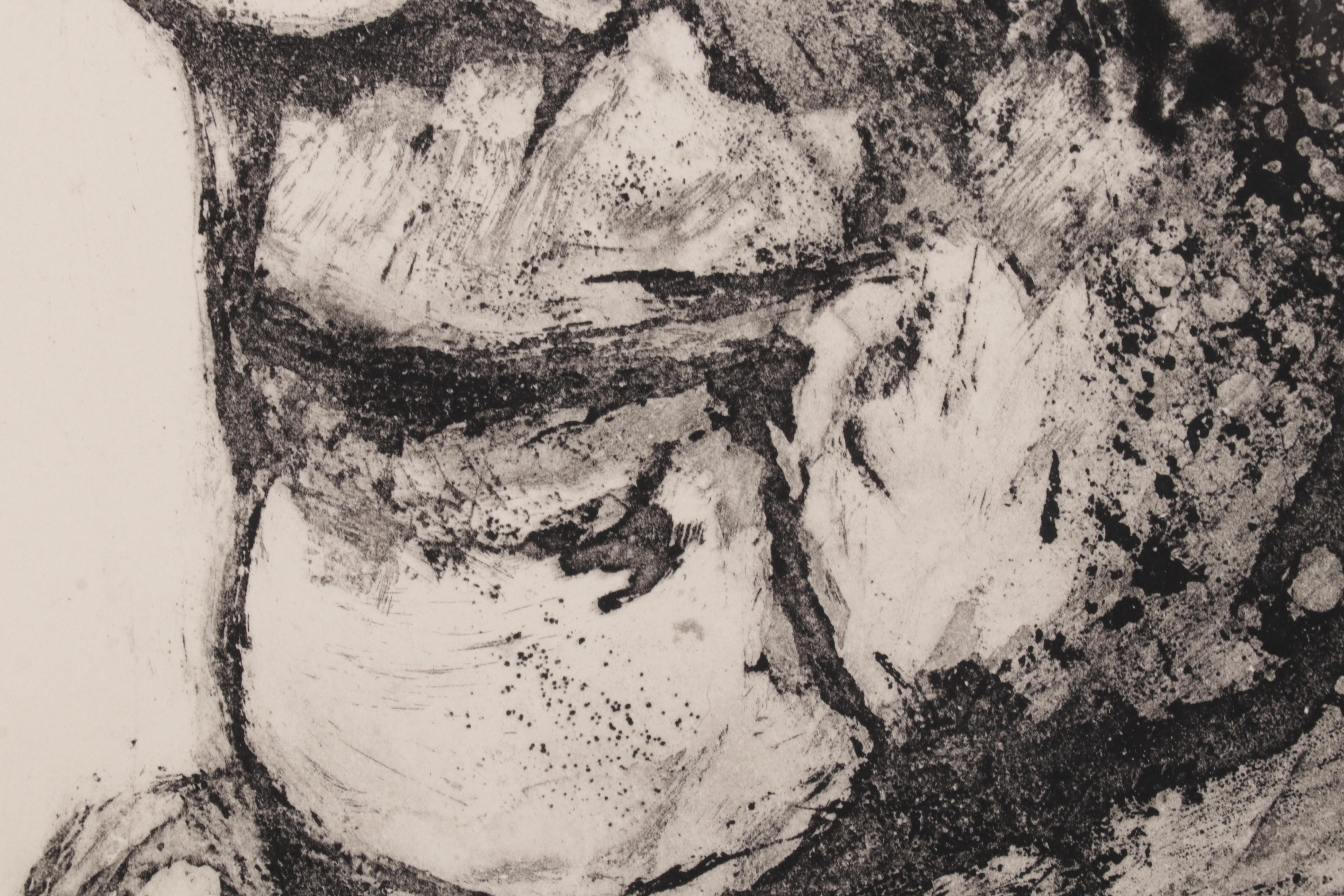 Sid Chafetz Portrait Etching "Robert Frost," 1963