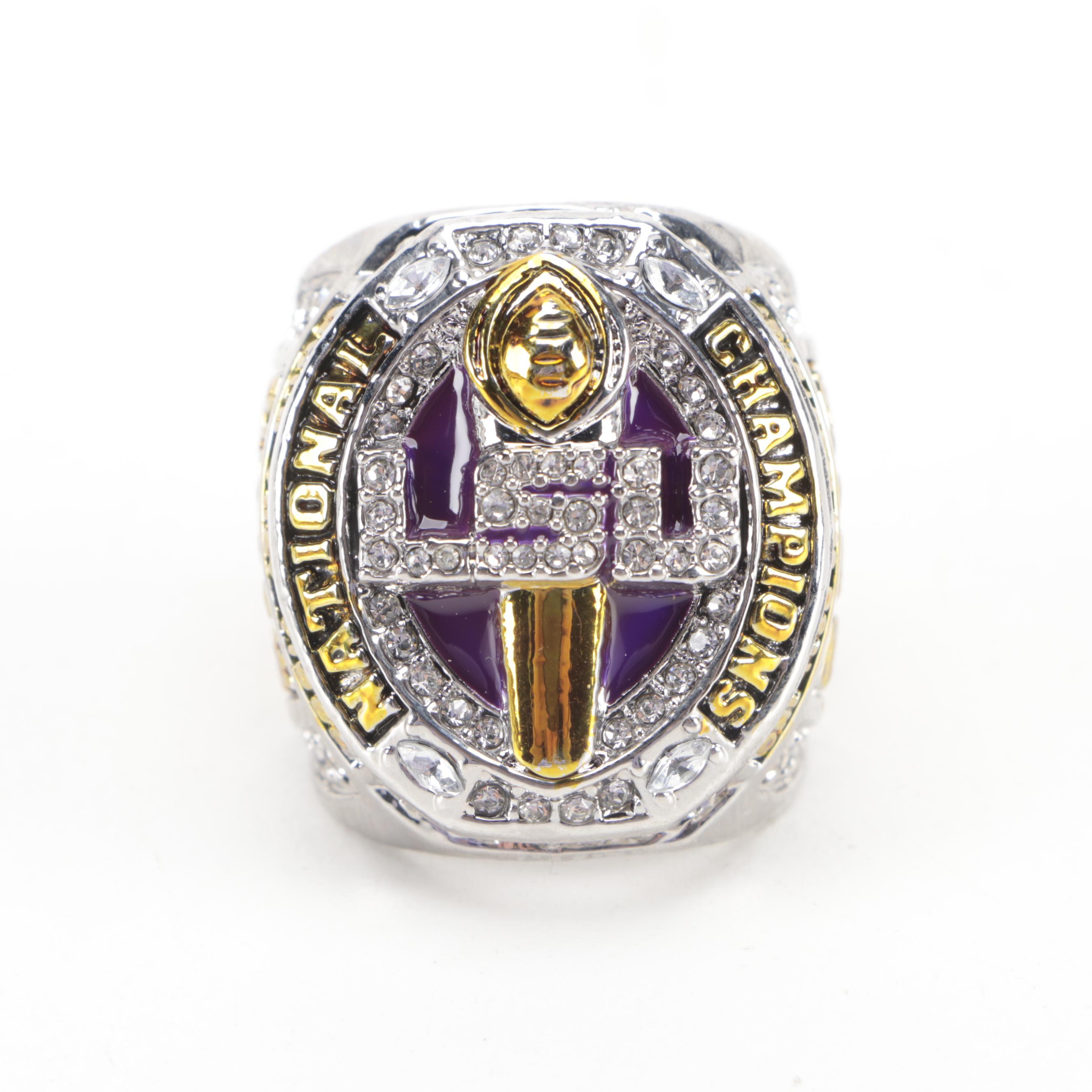 Tom Brady and Joe Burrow Football Championship Replica Rings, 2010s