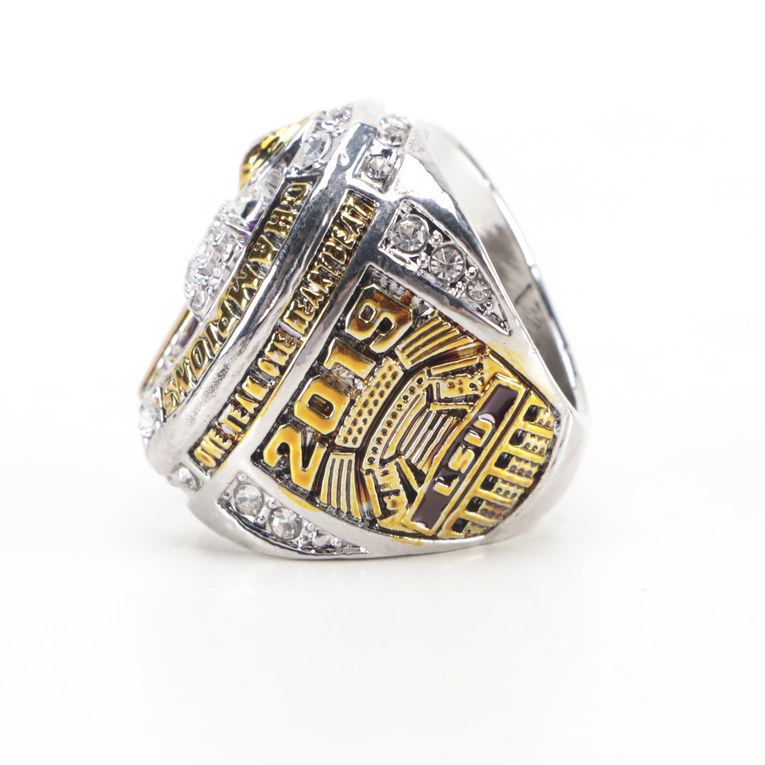 Tom Brady and Joe Burrow Football Championship Replica Rings, 2010s