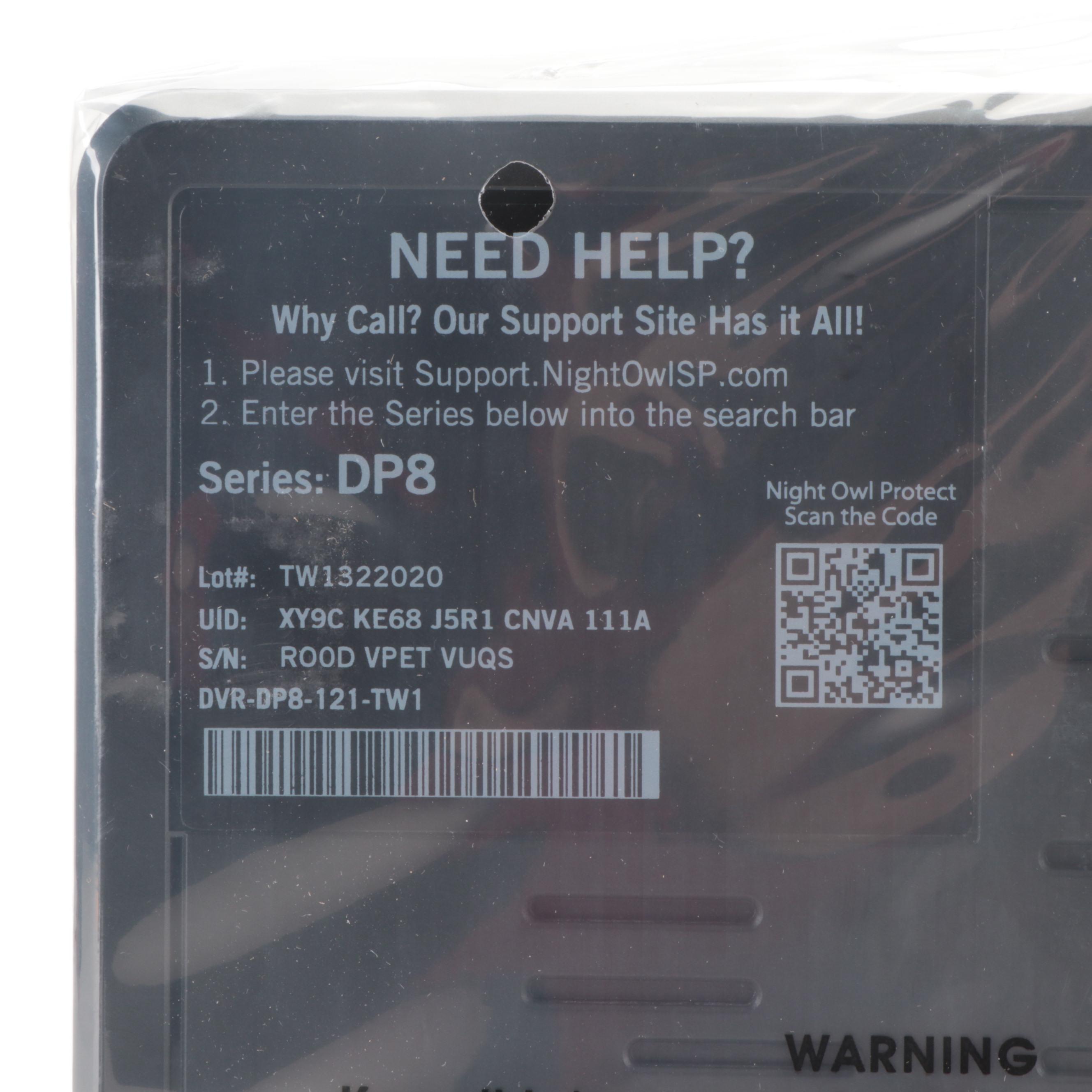 Night Owl DP8 Series Four-Camera 4K DVR Security System