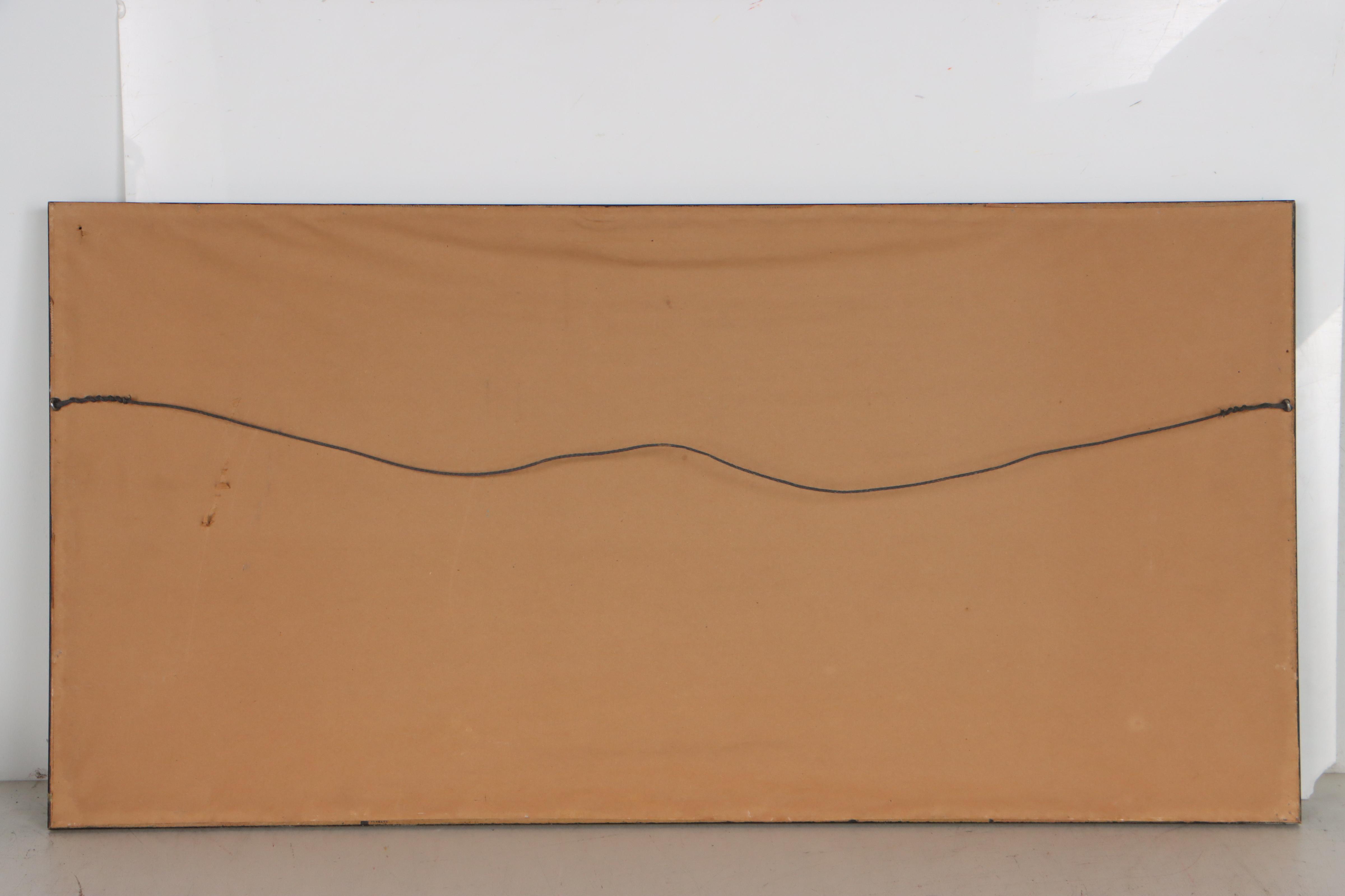 Gouache and Watercolor Painting of Abstract Landscape, Late 20th Century