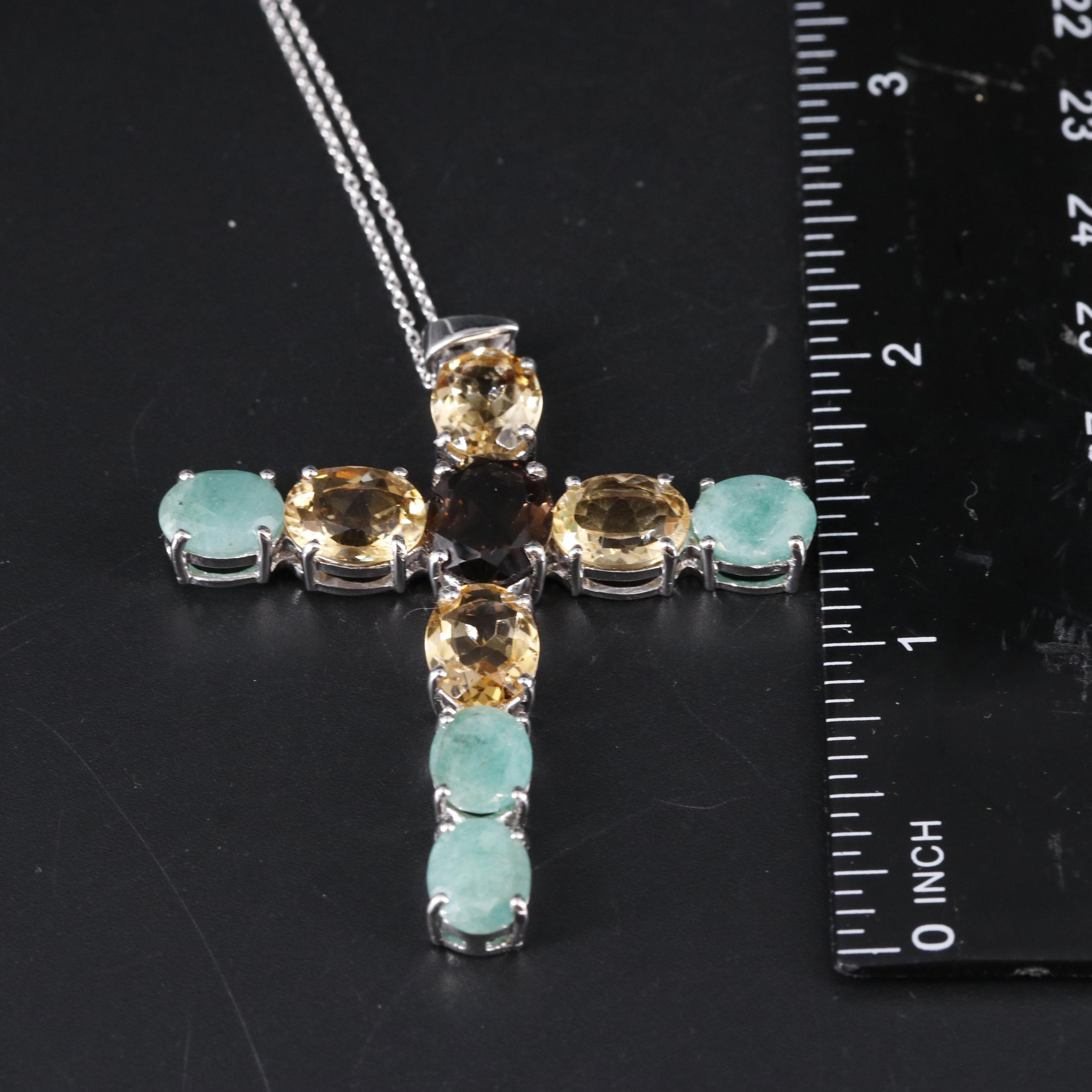 Sterling Silver Gemstone Necklace