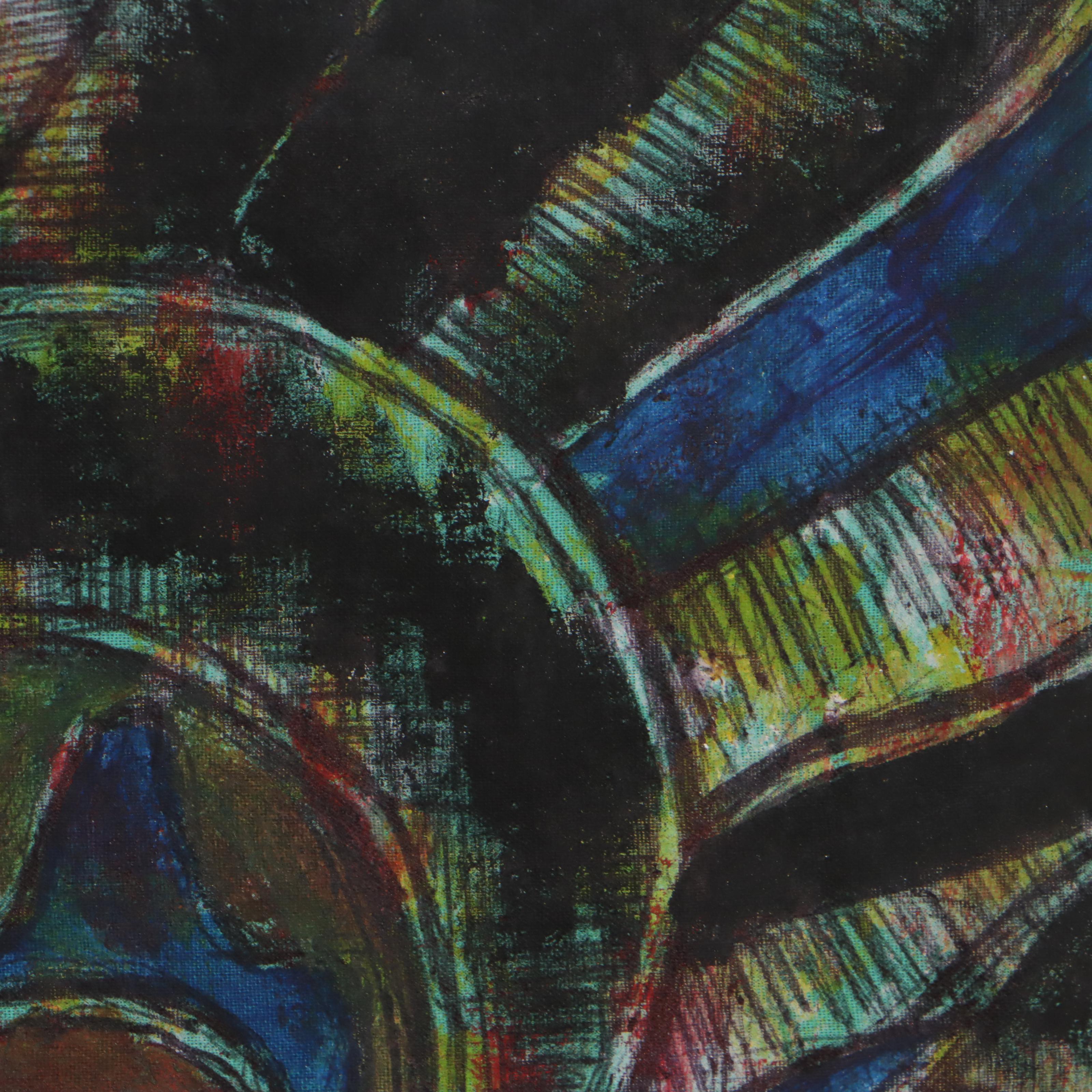 Kayode Buraimoh Mixed Media Painting, 2010