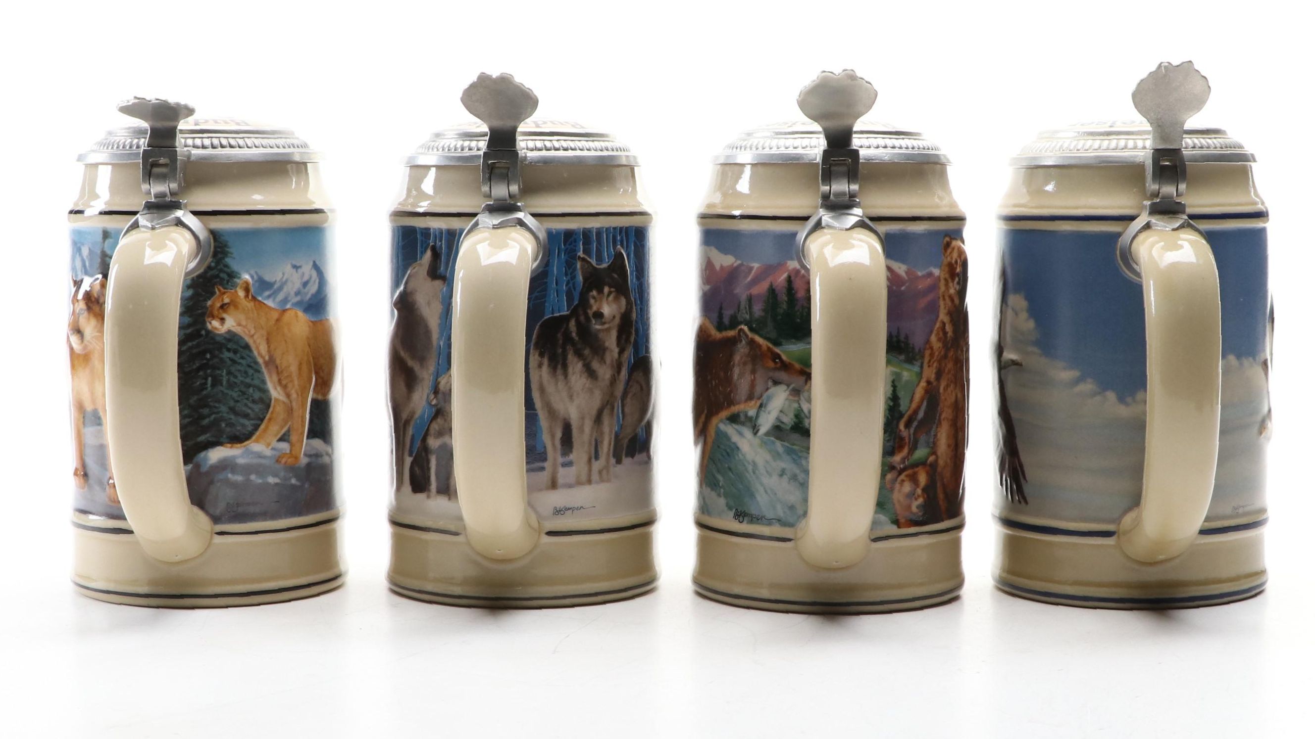 Ceramarte for Anheuser-Busch Ceramic Endangered Species Beer Steins