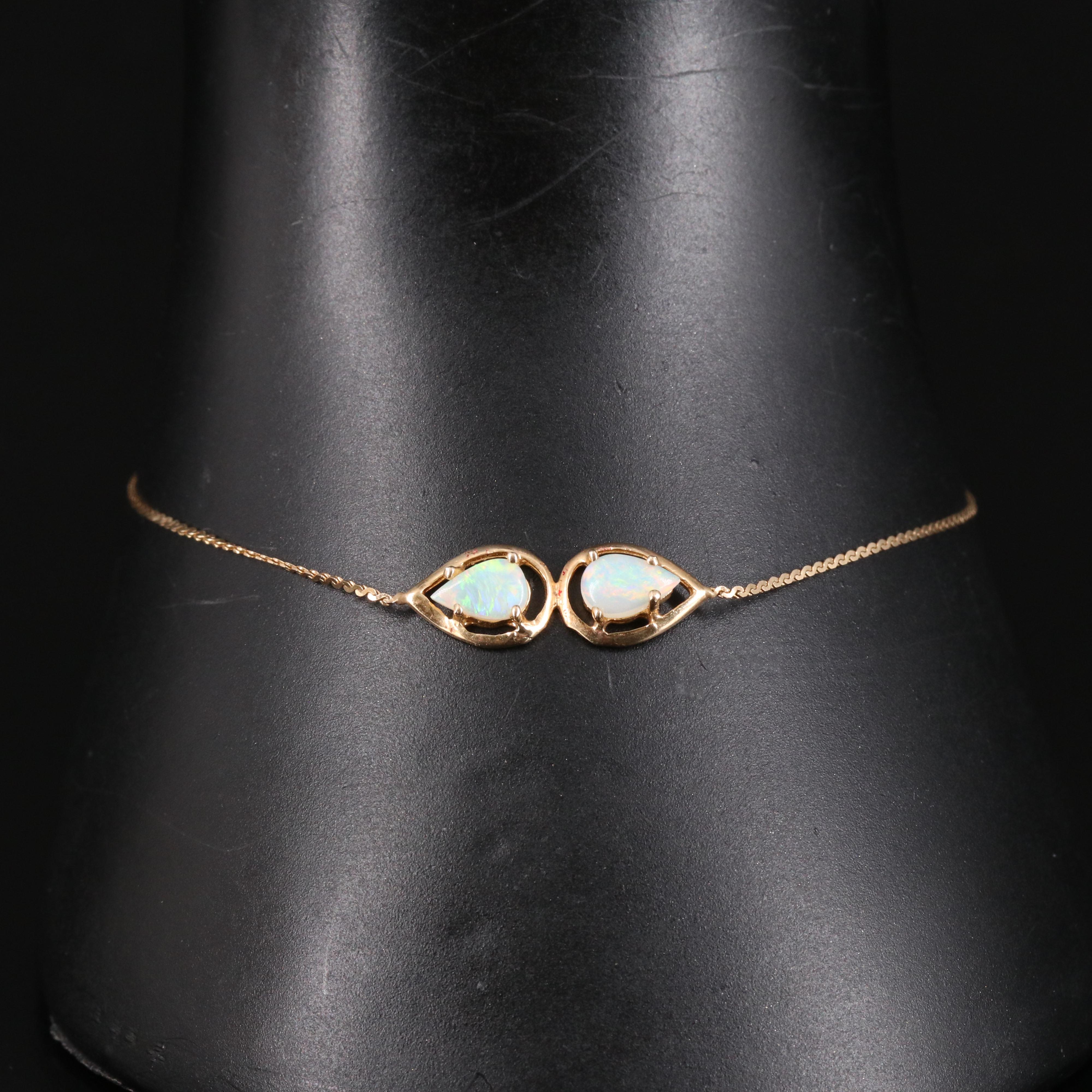 14K Opal Cabochon Bracelet