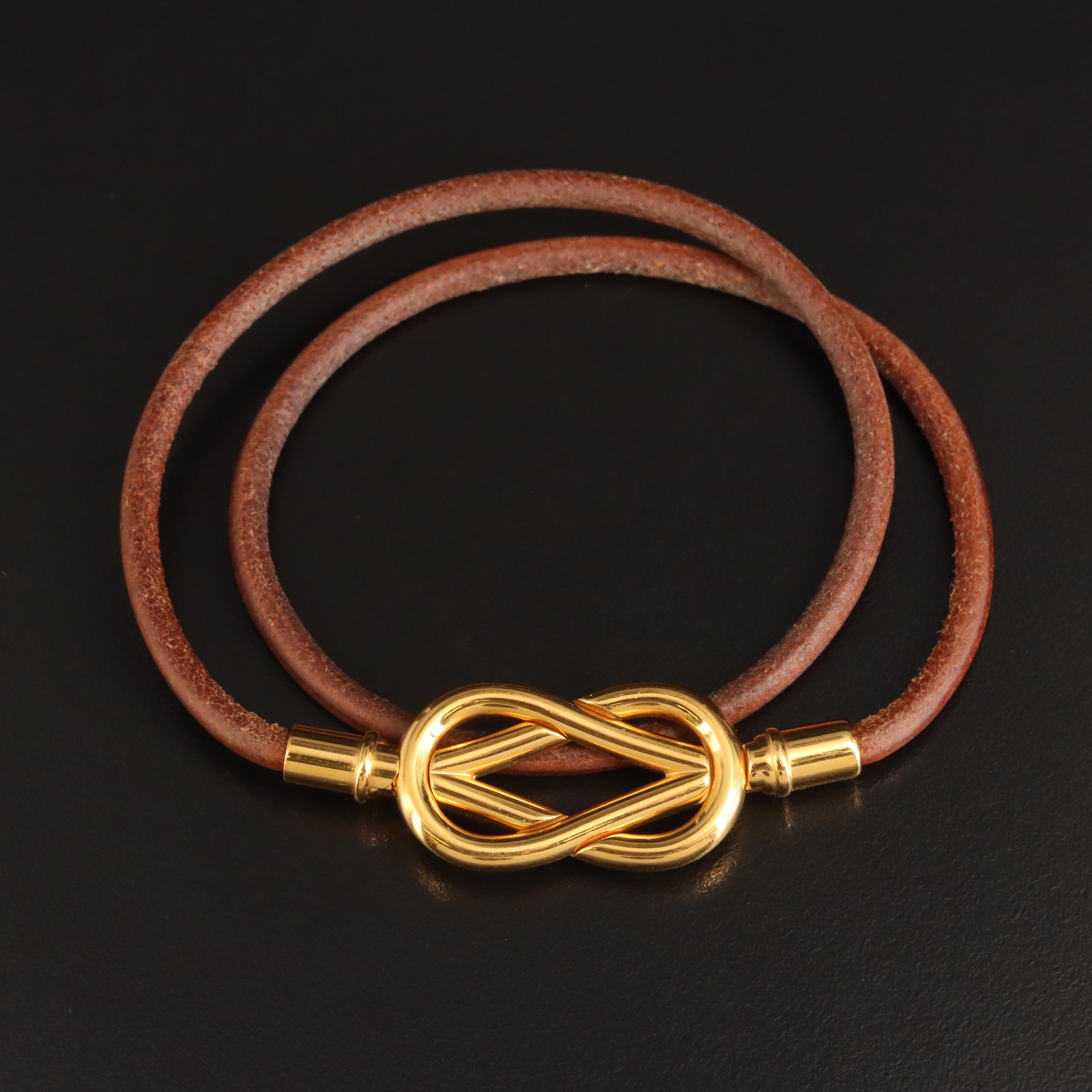 Hermès "Atamé" Double Wrap Bracelet
