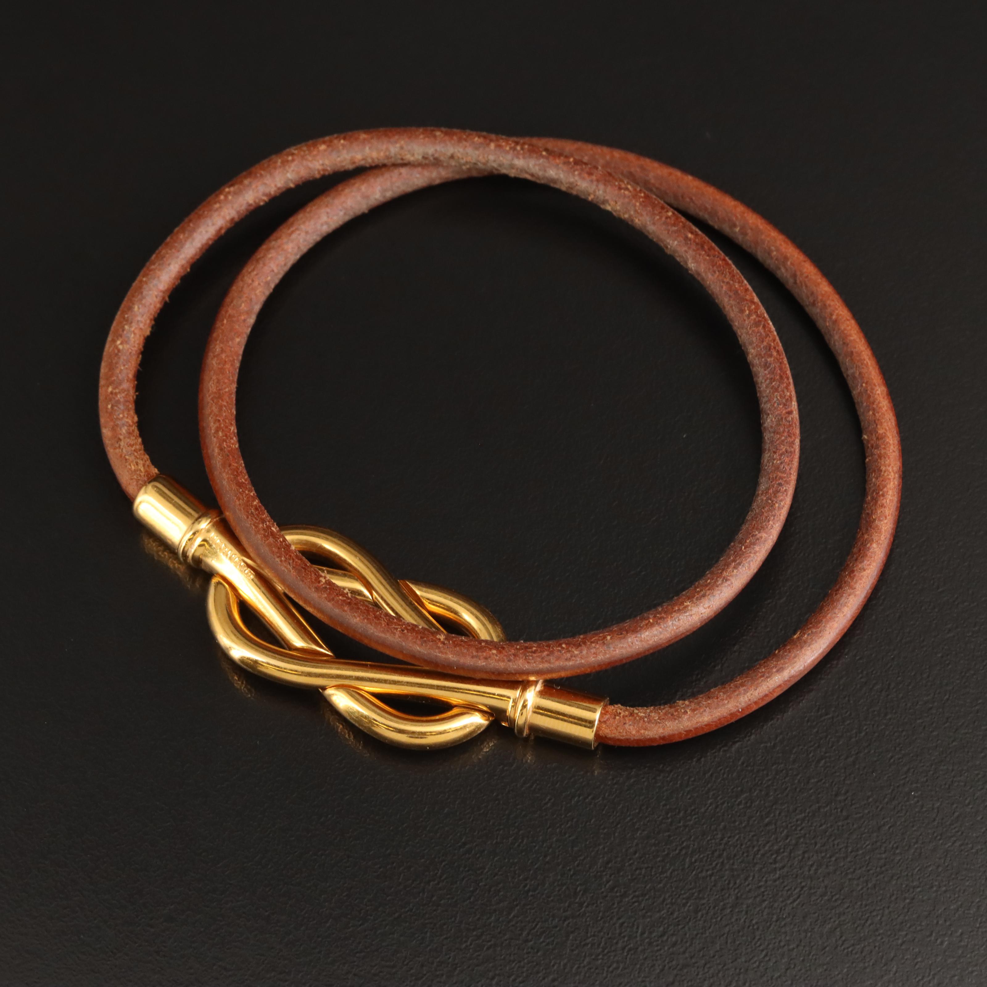 Hermès "Atamé" Double Wrap Bracelet