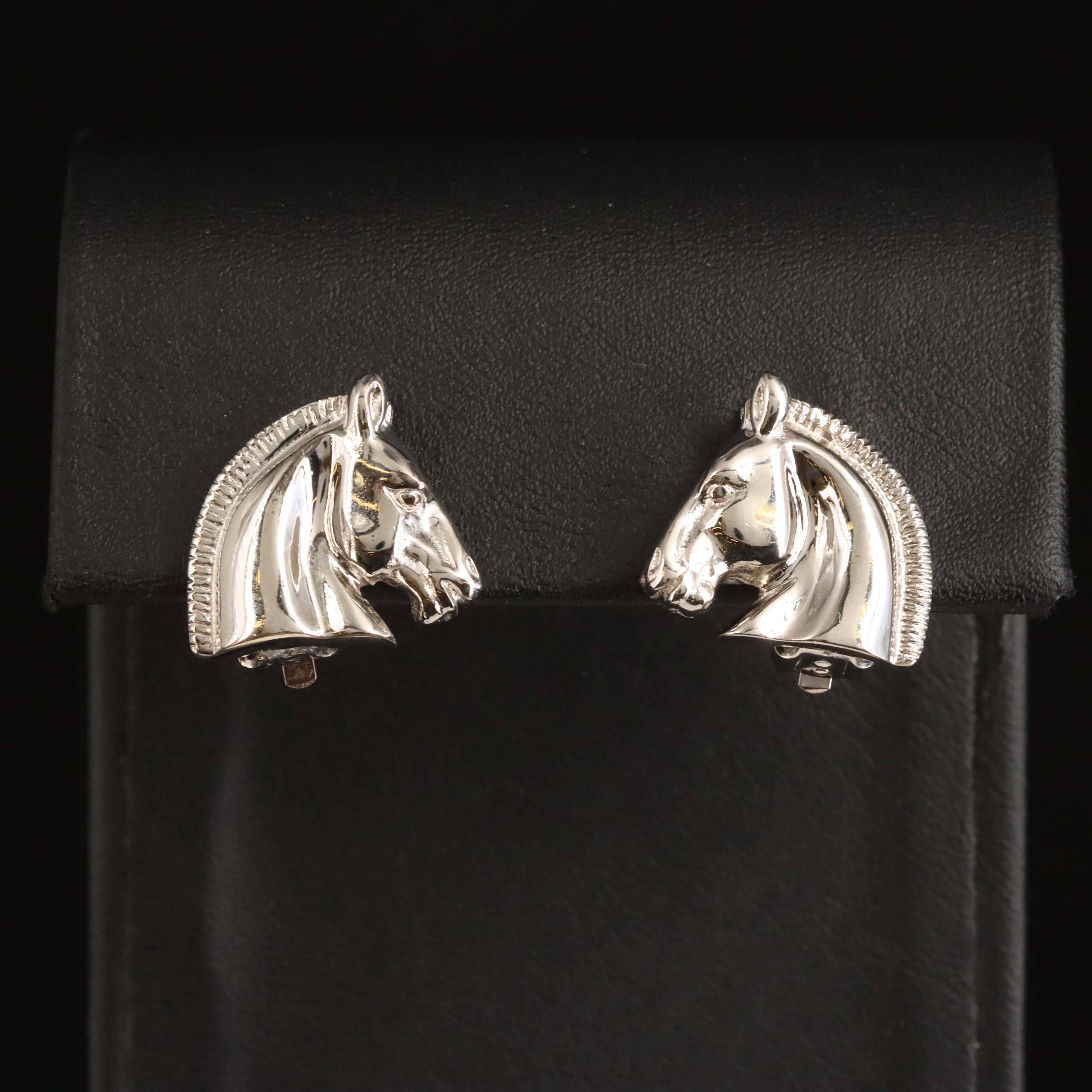 Hermès "Bijouterie Fantaisie" Horse Head Earrings
