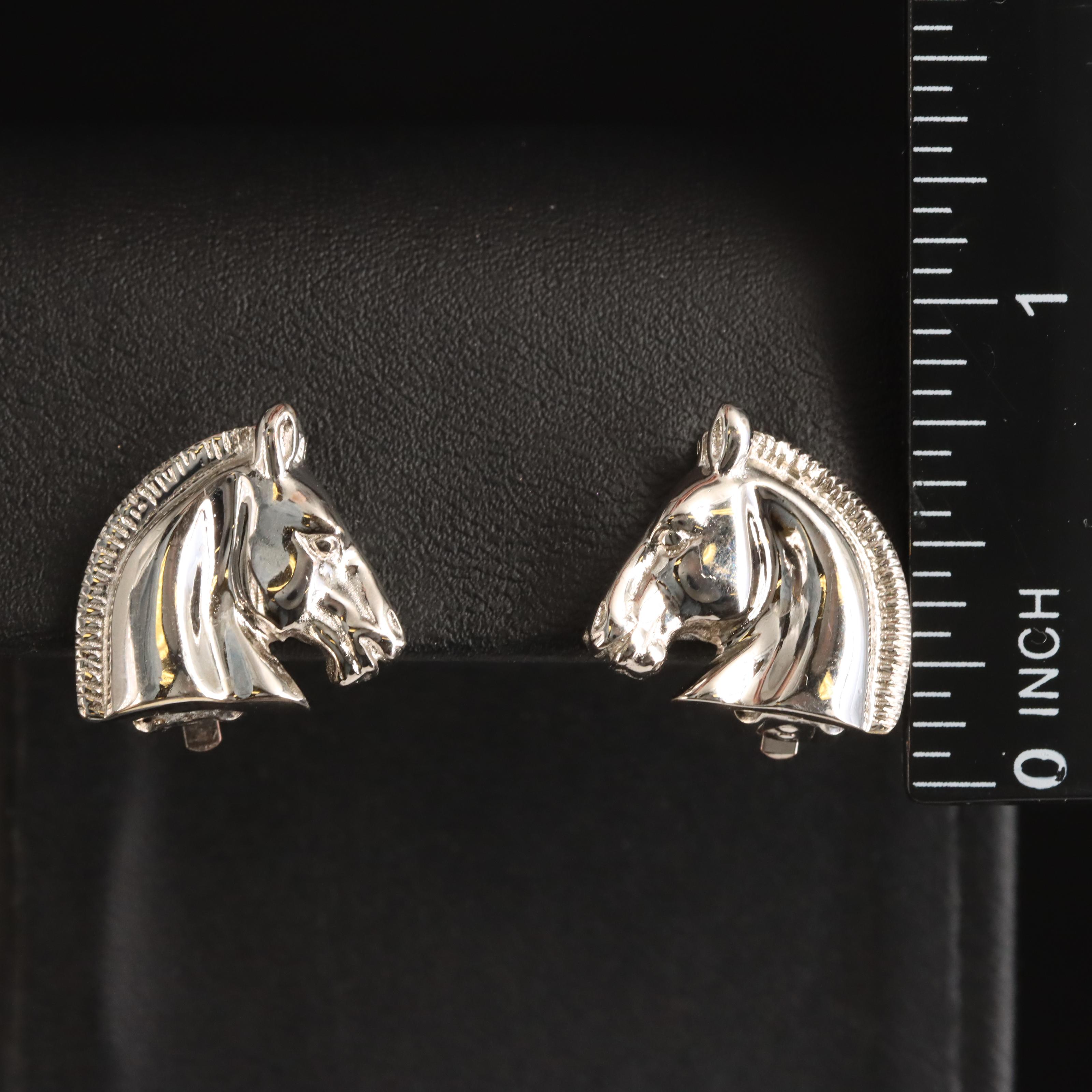 Hermès "Bijouterie Fantaisie" Horse Head Earrings
