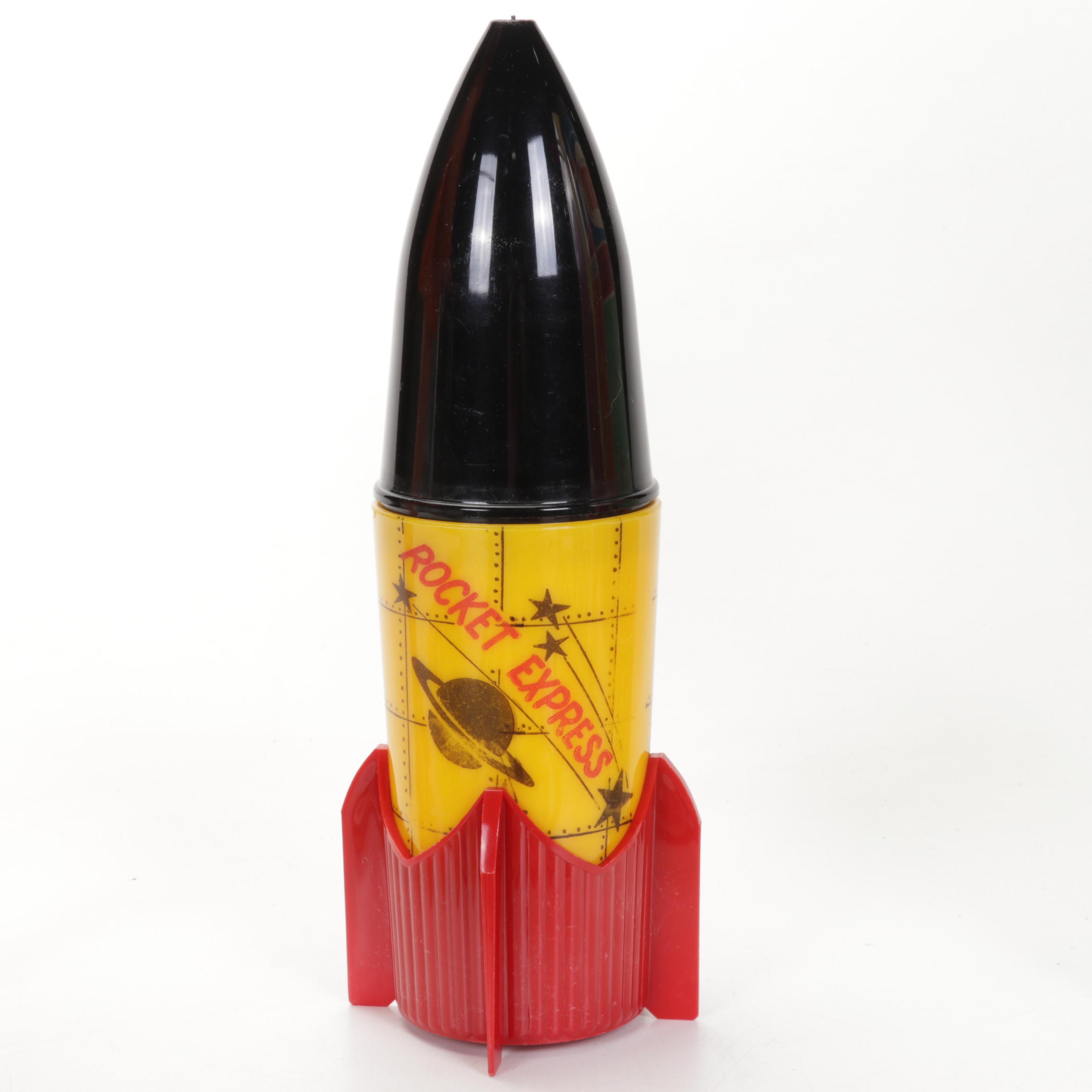 Rocket Express Rocket Ship Cup, Batman Pins and Cards, Crissy Doll, and More