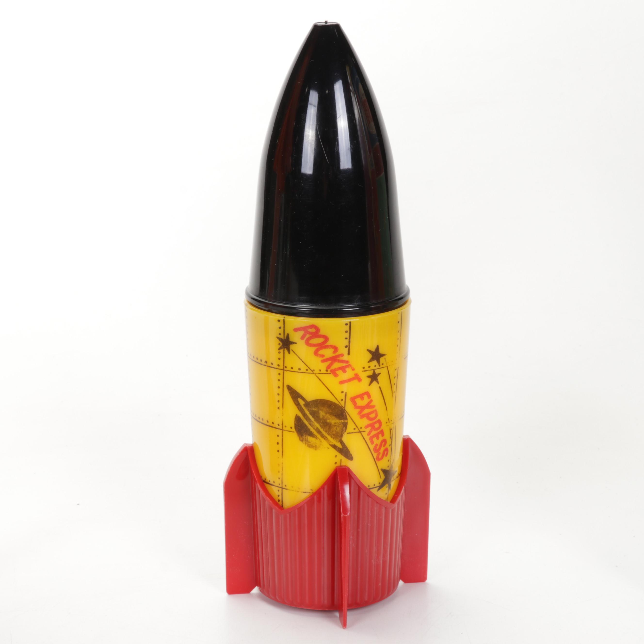 Rocket Express Rocket Ship Cup, Batman Pins and Cards, Crissy Doll, and More