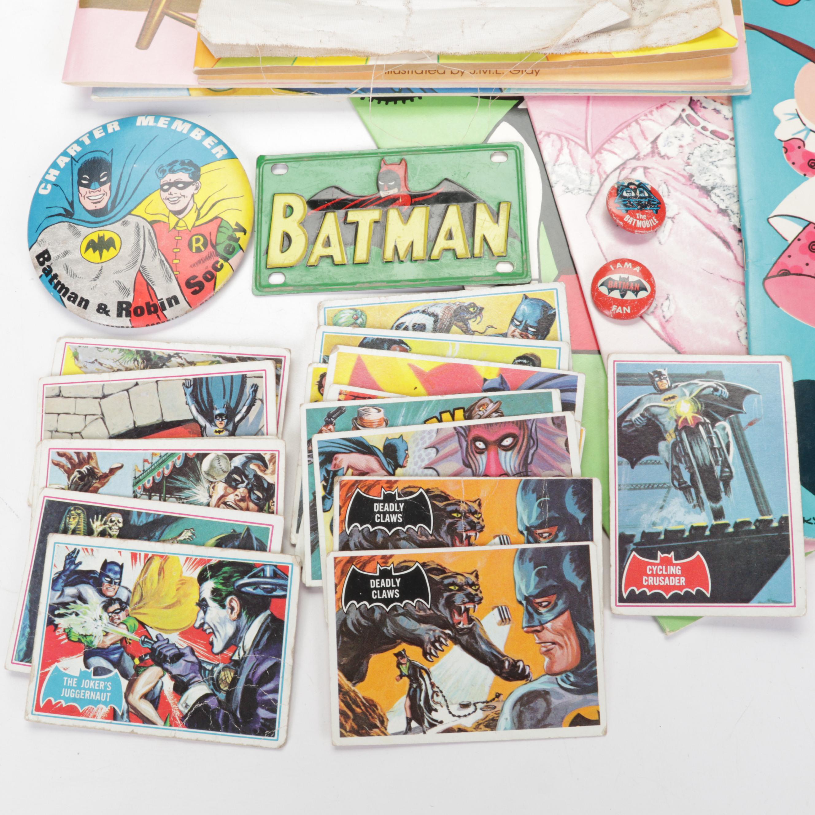 Rocket Express Rocket Ship Cup, Batman Pins and Cards, Crissy Doll, and More