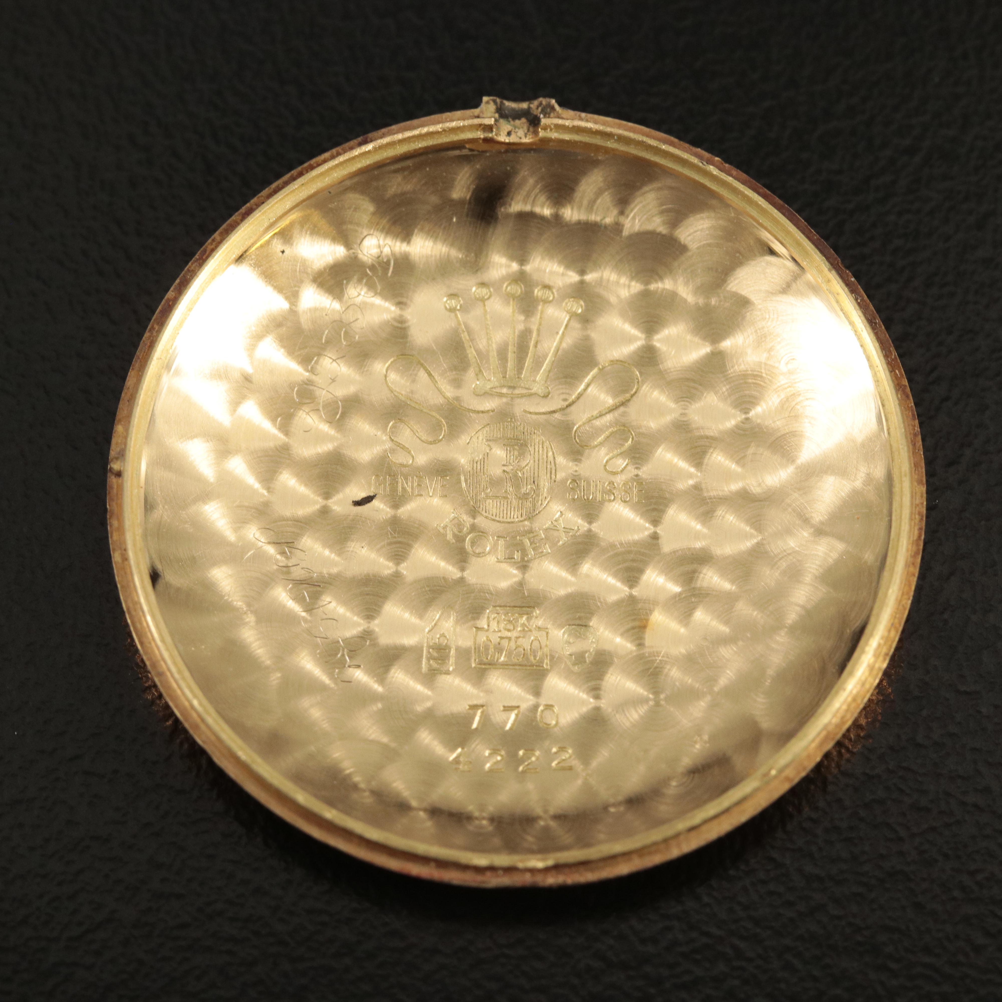 Vintage Rolex Precision 18K Watch