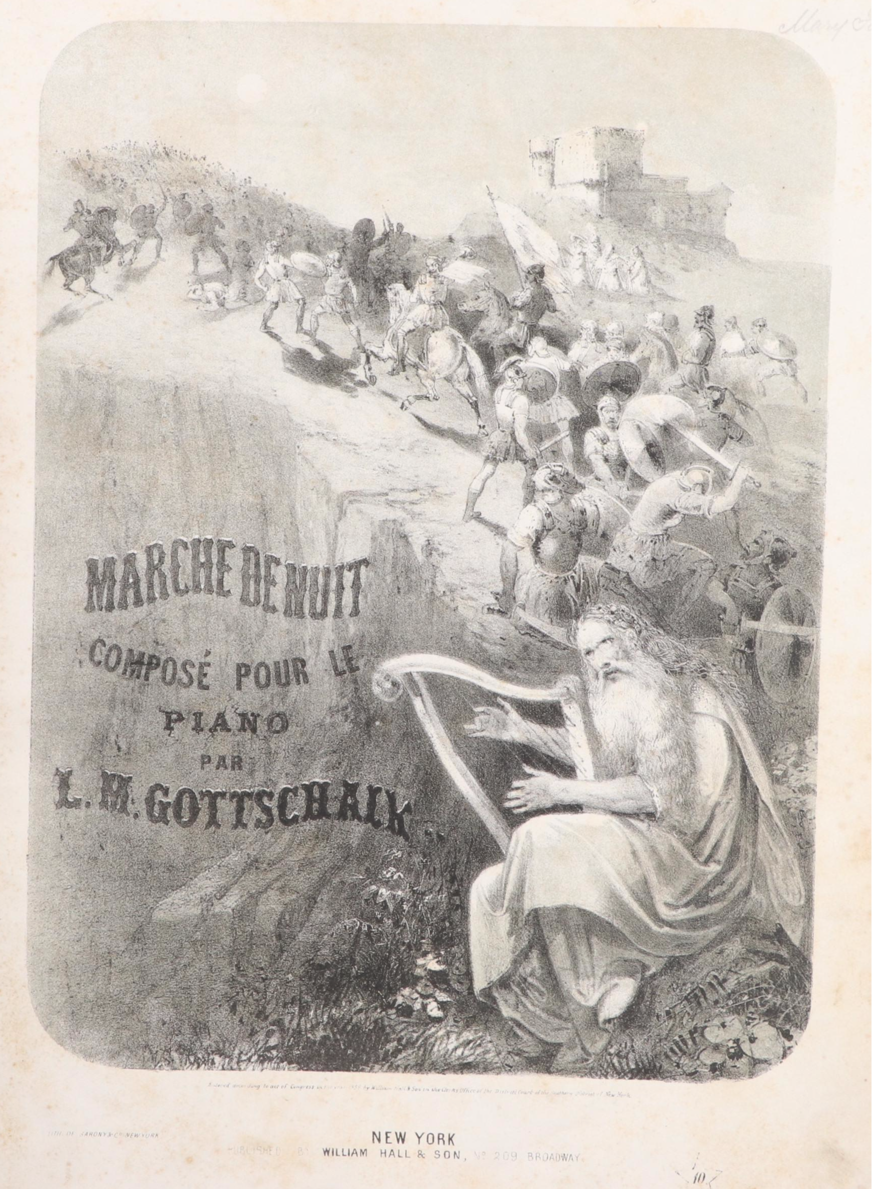 Bound French Music Composition Books, Mid-19th Century