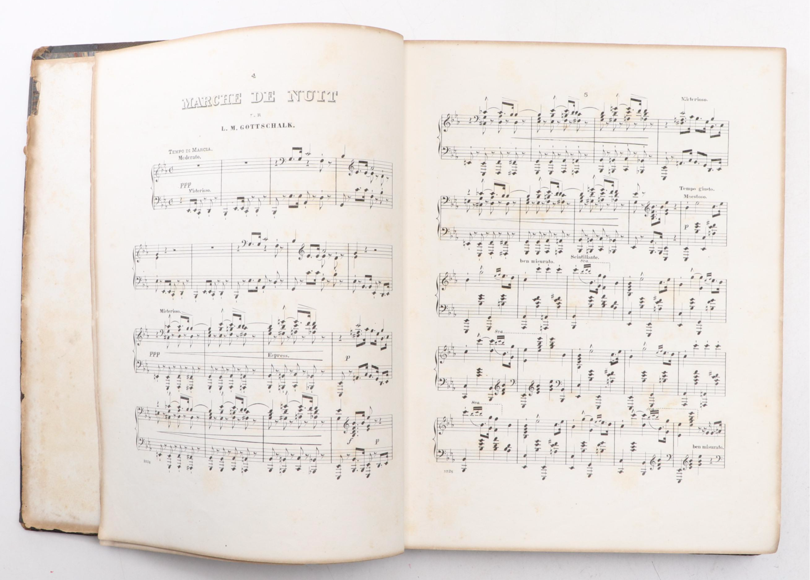 Bound French Music Composition Books, Mid-19th Century