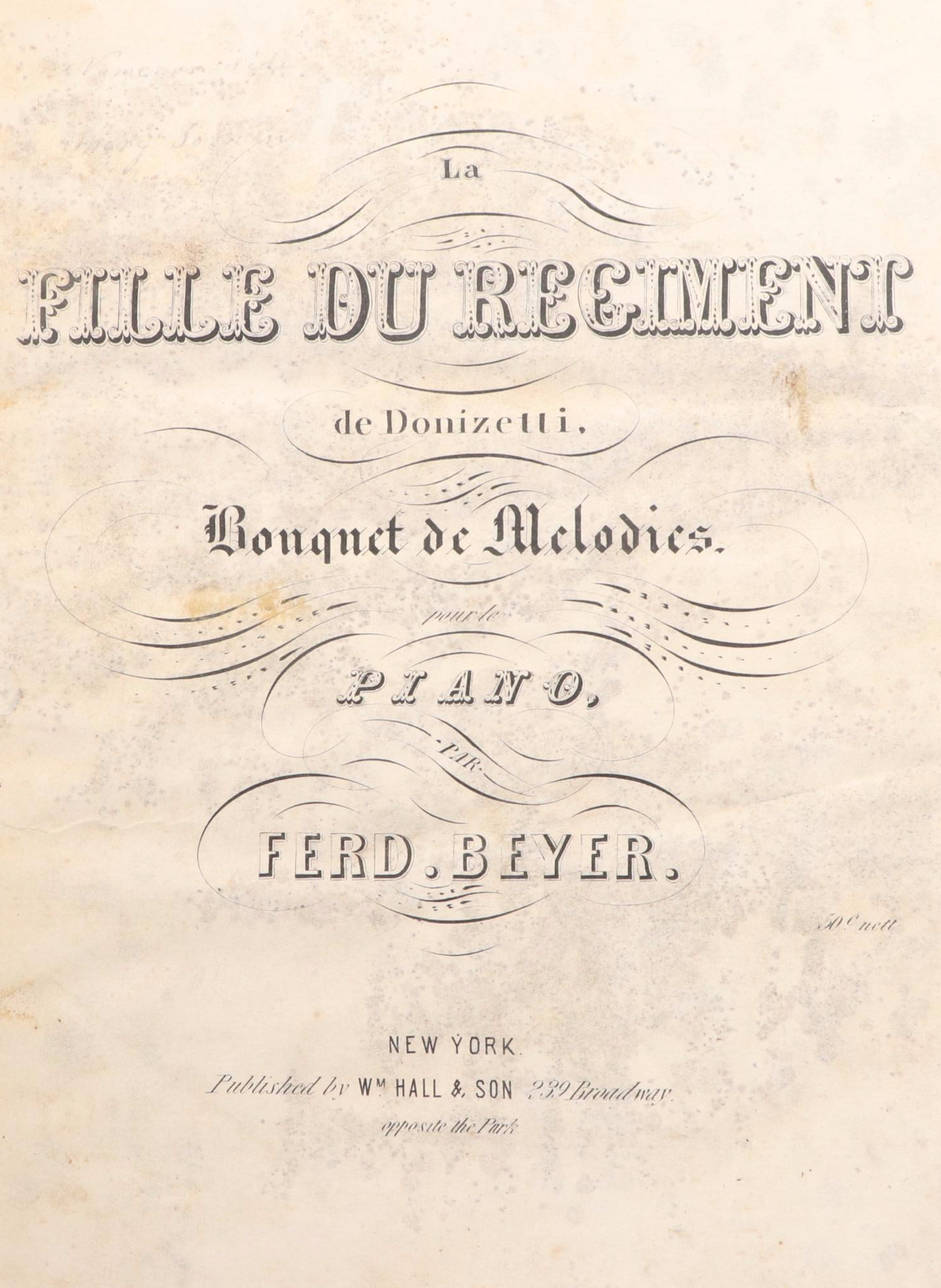Bound French Music Composition Books, Mid-19th Century