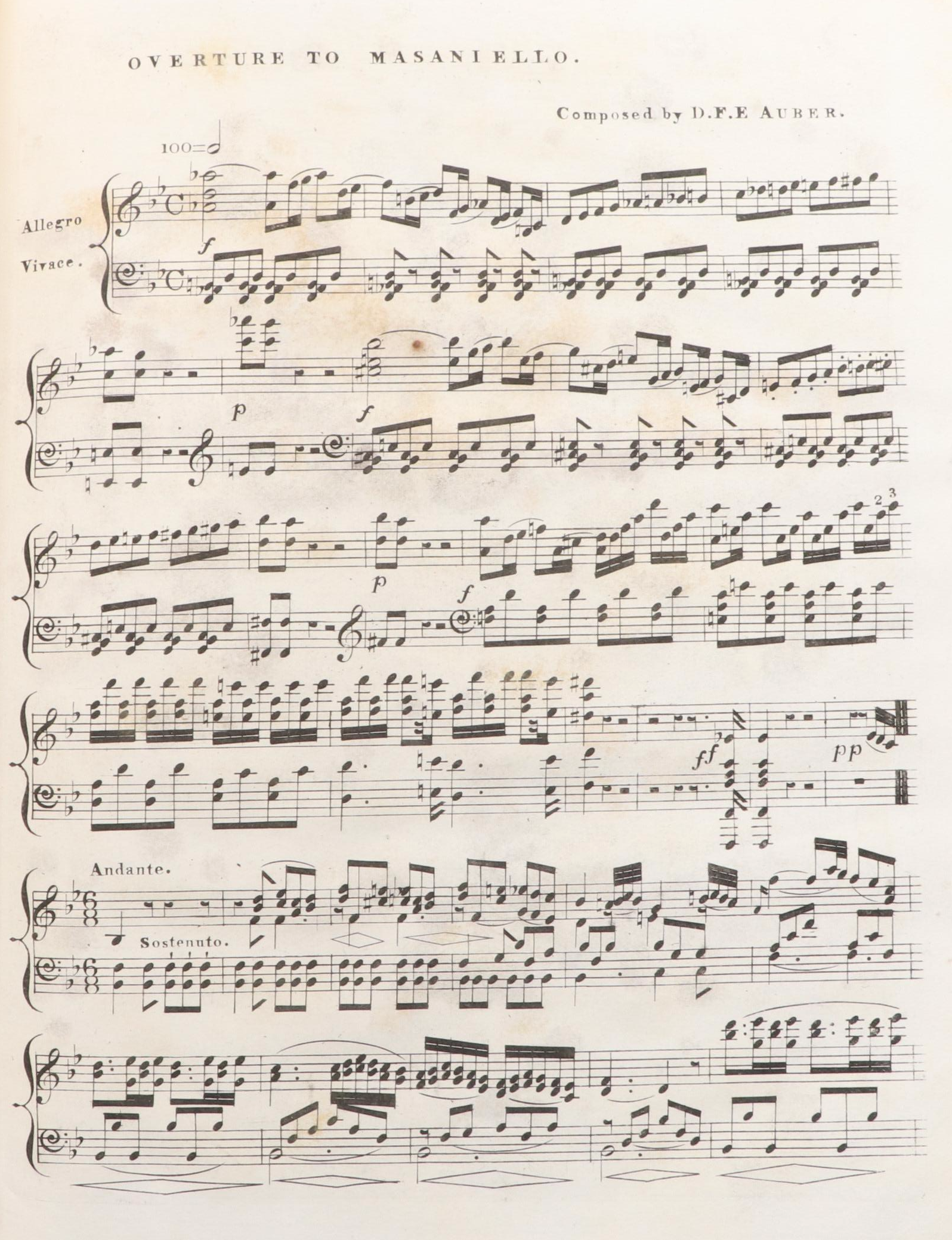 Bound French Music Composition Books, Mid-19th Century