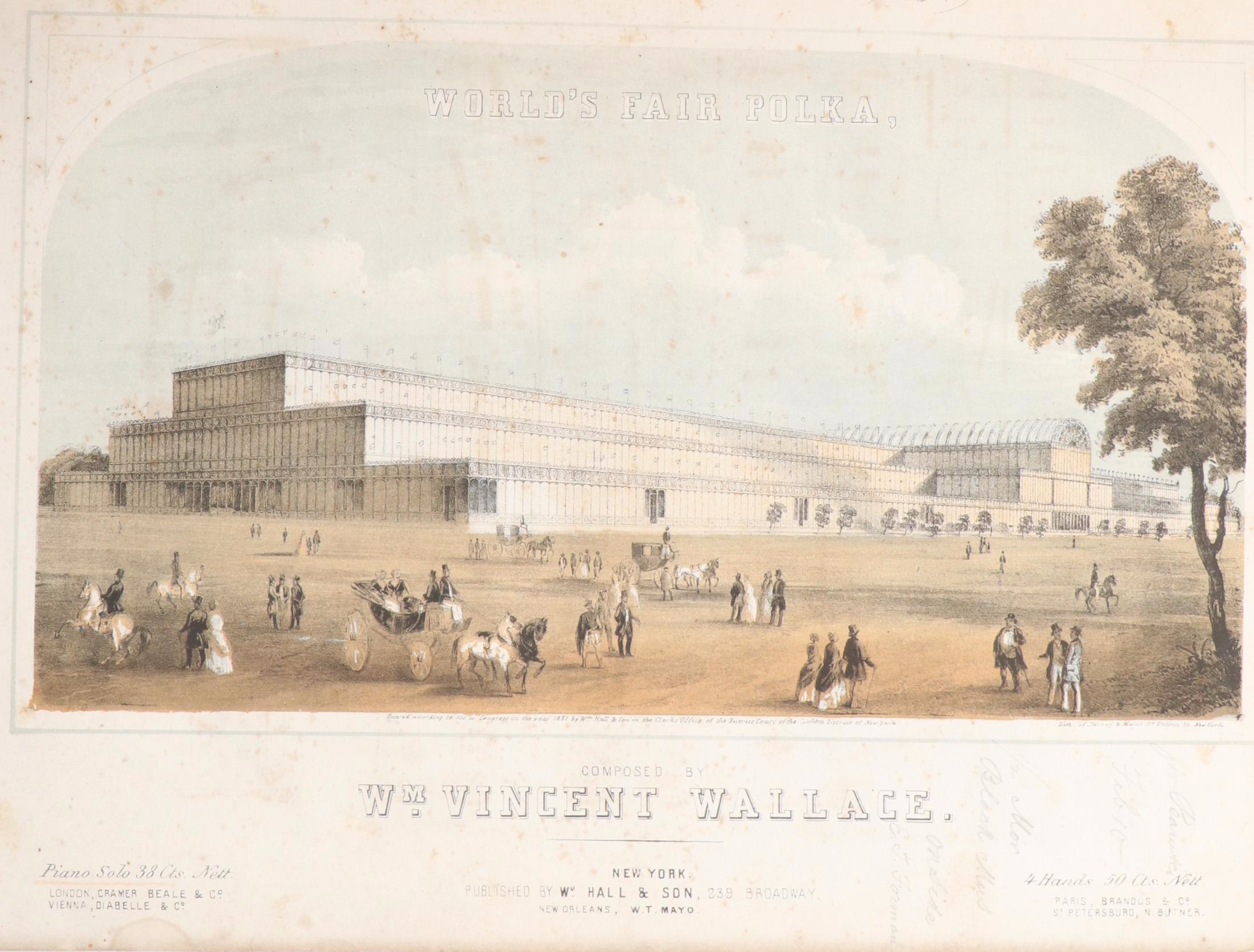 Bound French Music Composition Books, Mid-19th Century