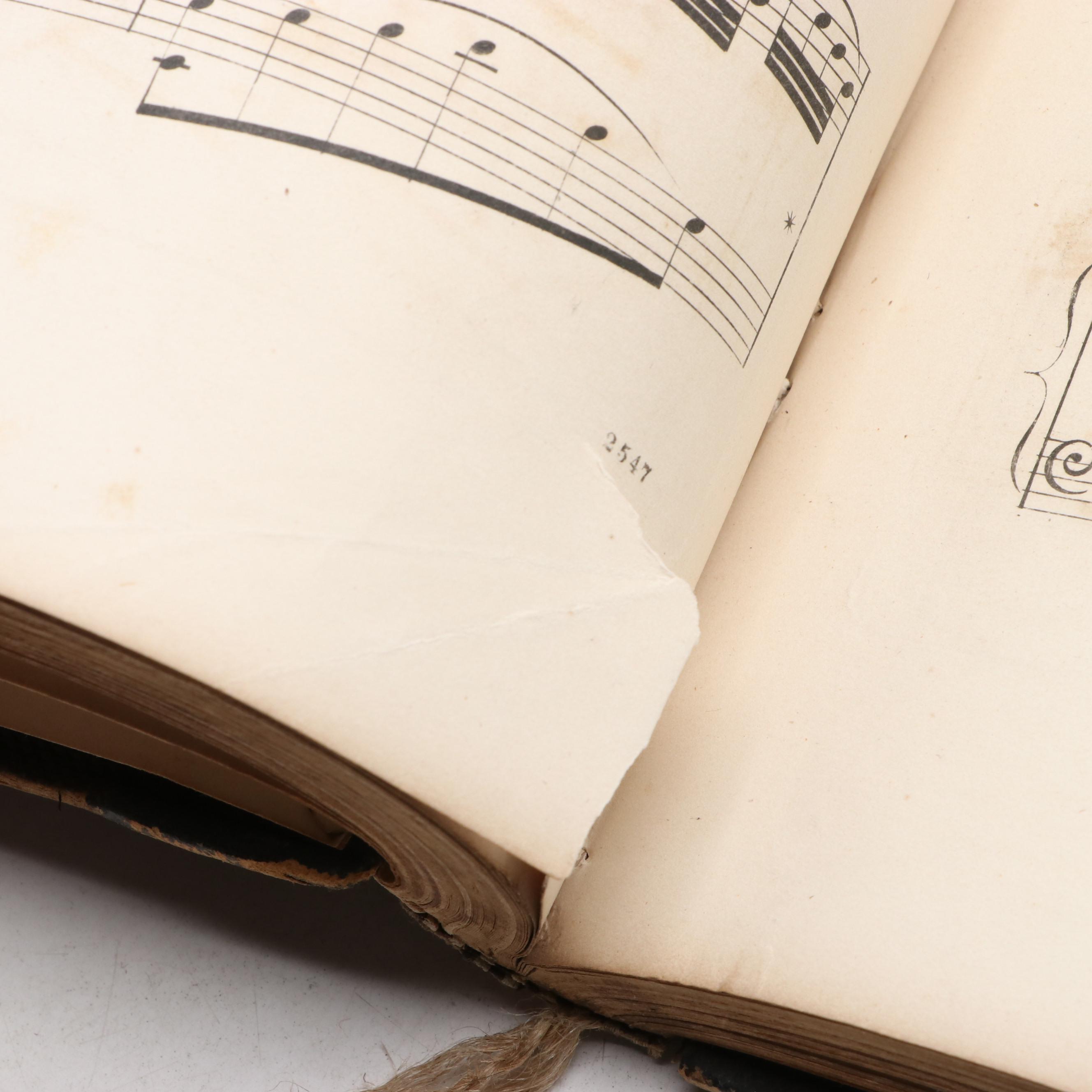 Bound French Music Composition Books, Mid-19th Century