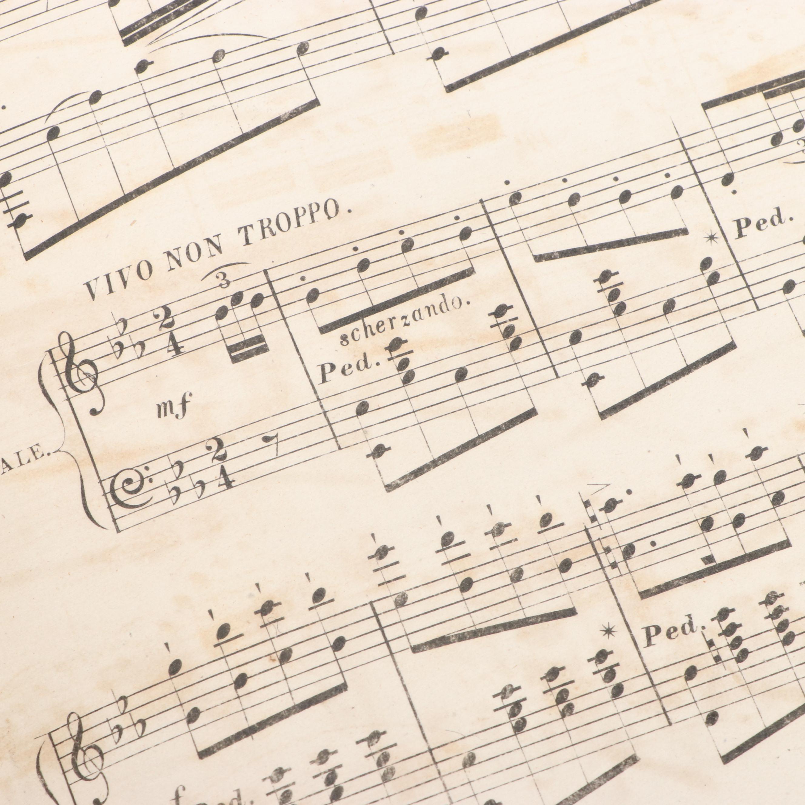 Bound French Music Composition Books, Mid-19th Century