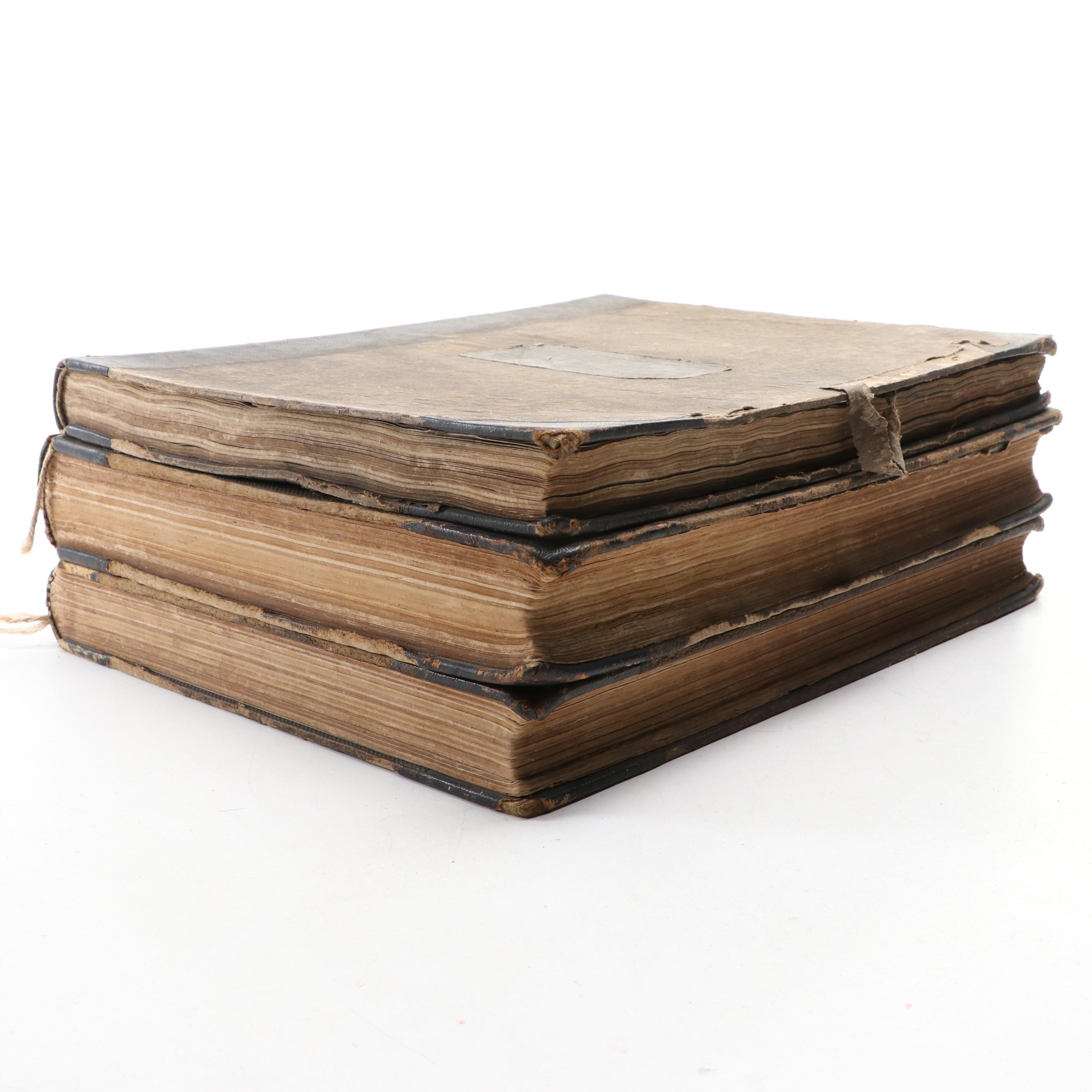 Bound French Music Composition Books, Mid-19th Century