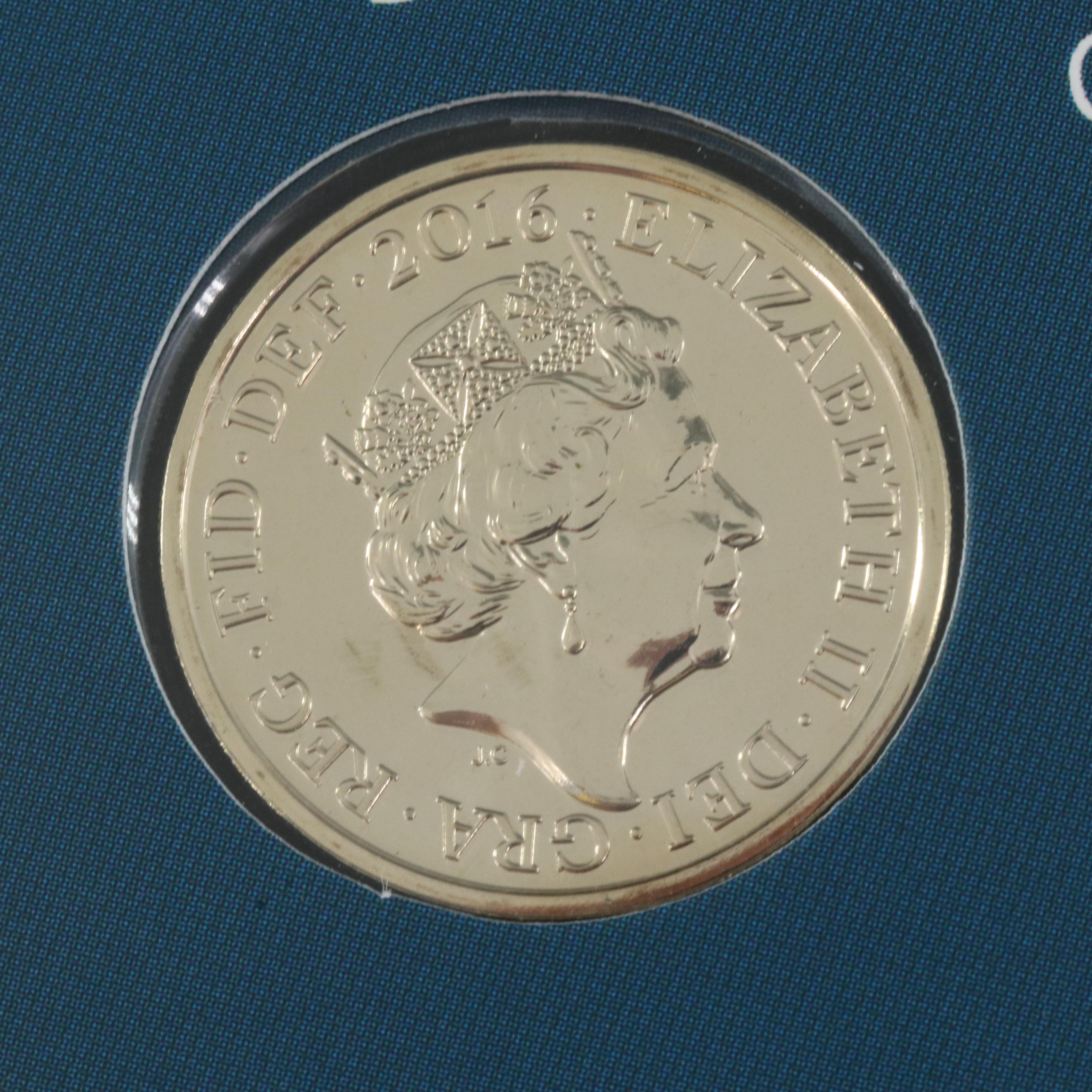 Five United Kingdom Commemorative Coins