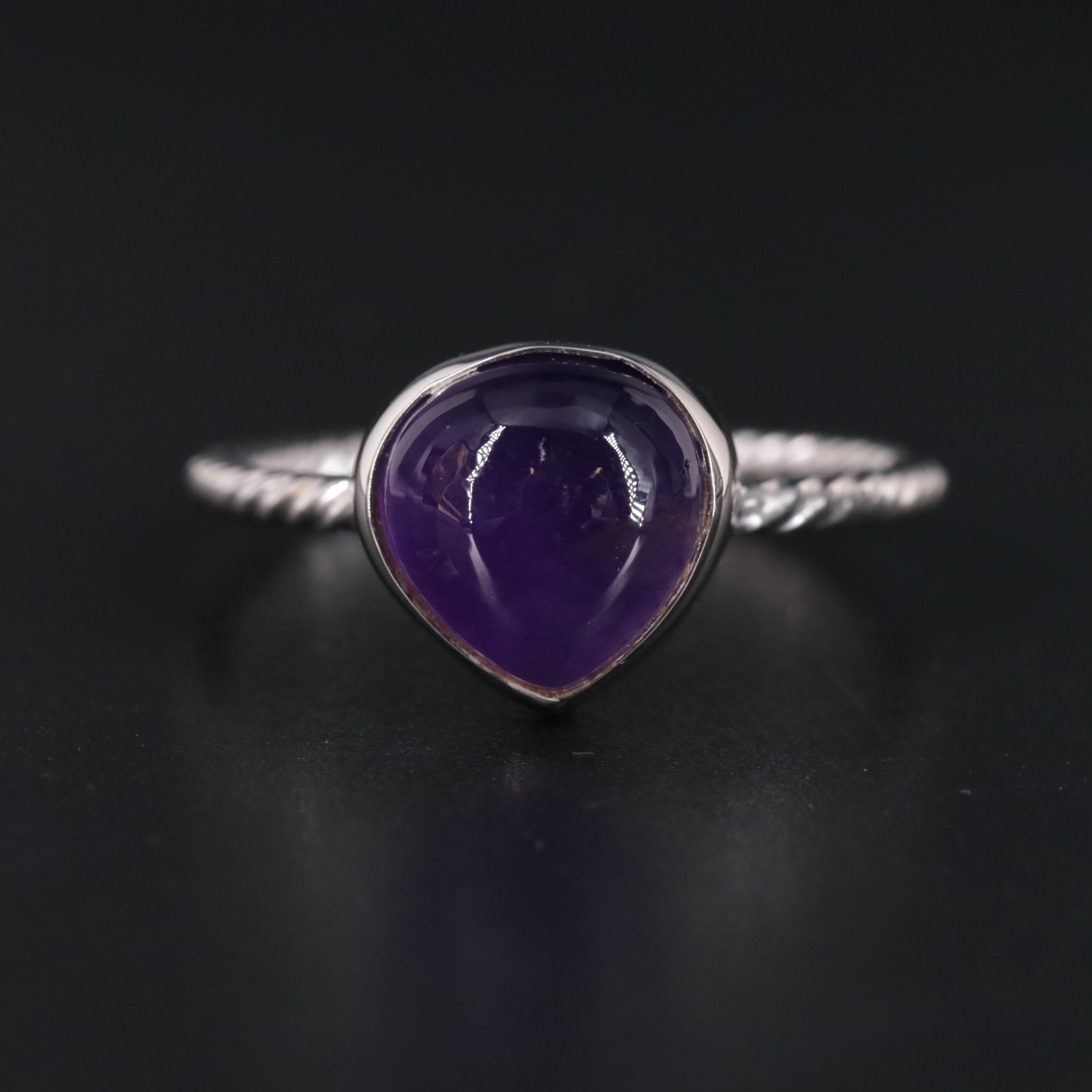 Sterling Silver Gemstone Ring