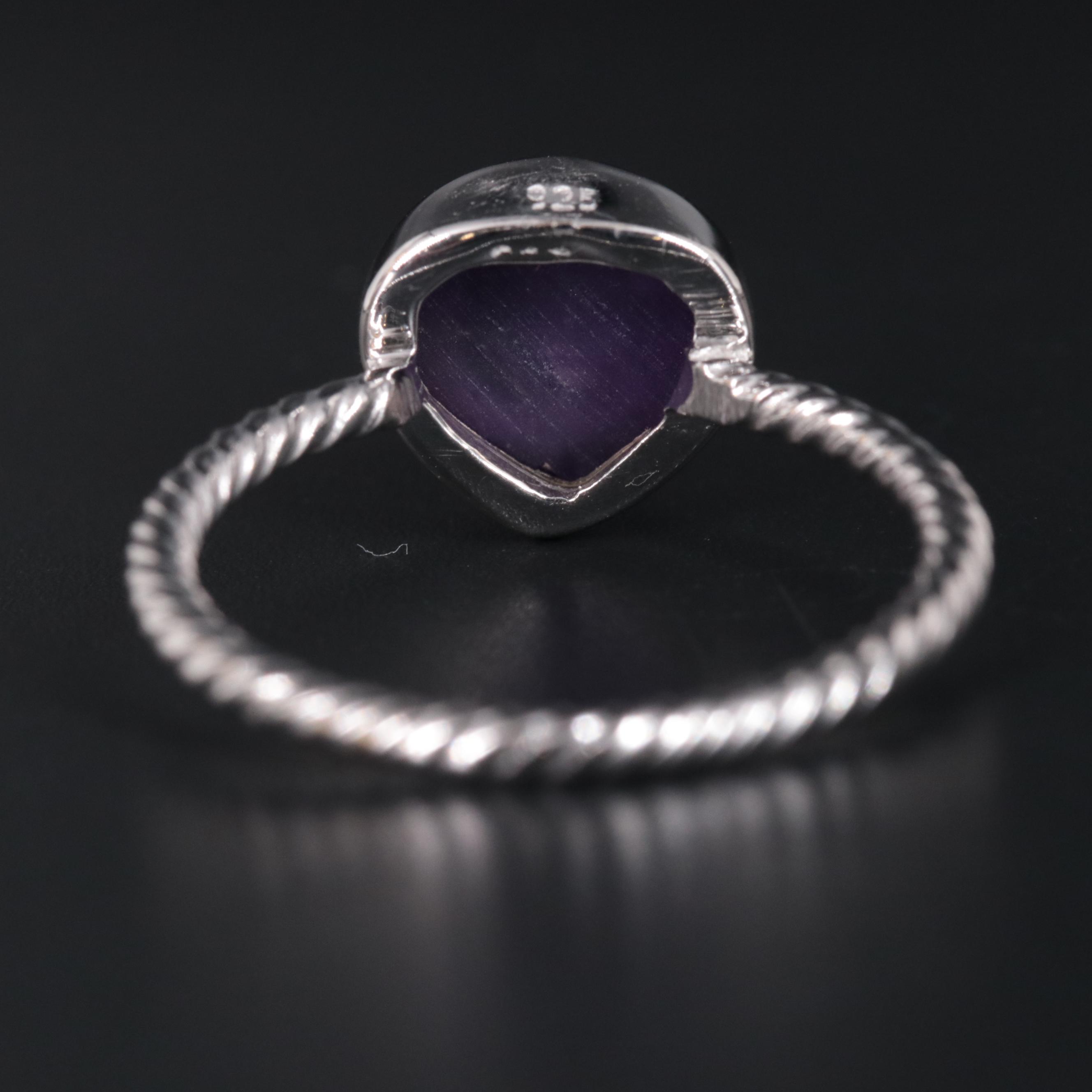 Sterling Silver Gemstone Ring