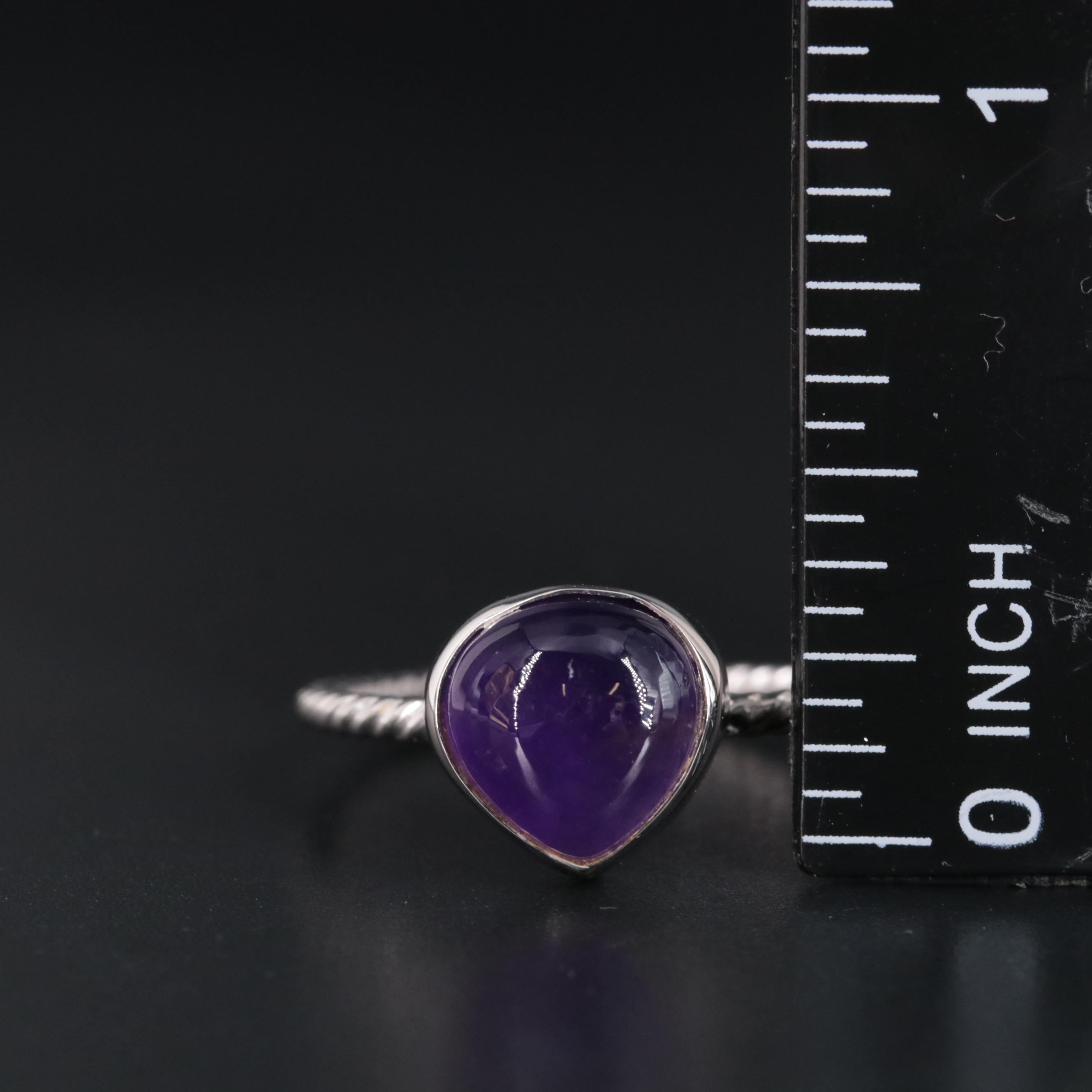 Sterling Silver Gemstone Ring