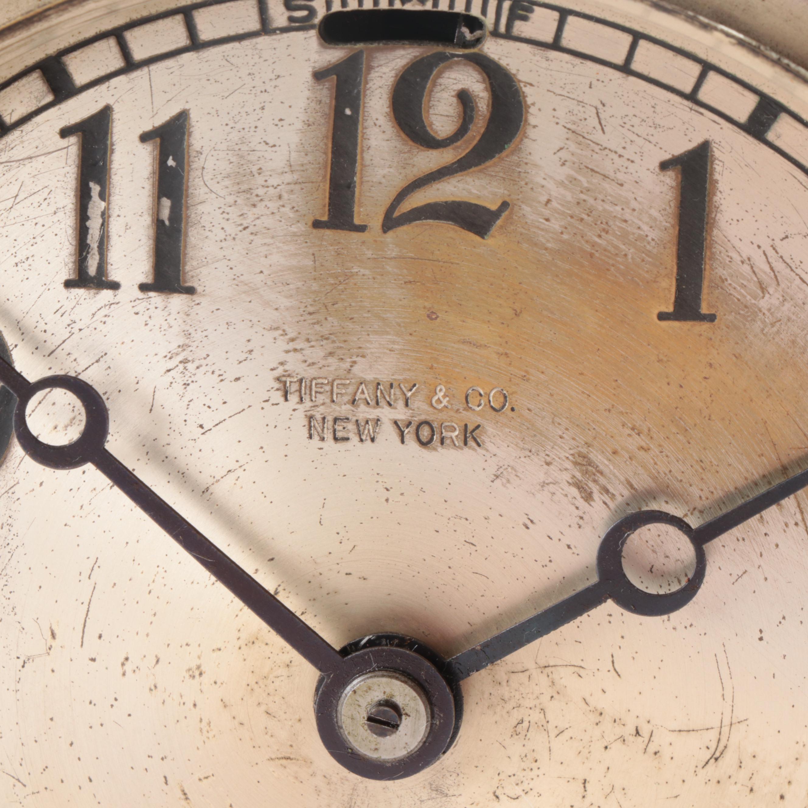 Tiffany & Co. Copper Ship's Bell Mantel Clock, Early 20th Century