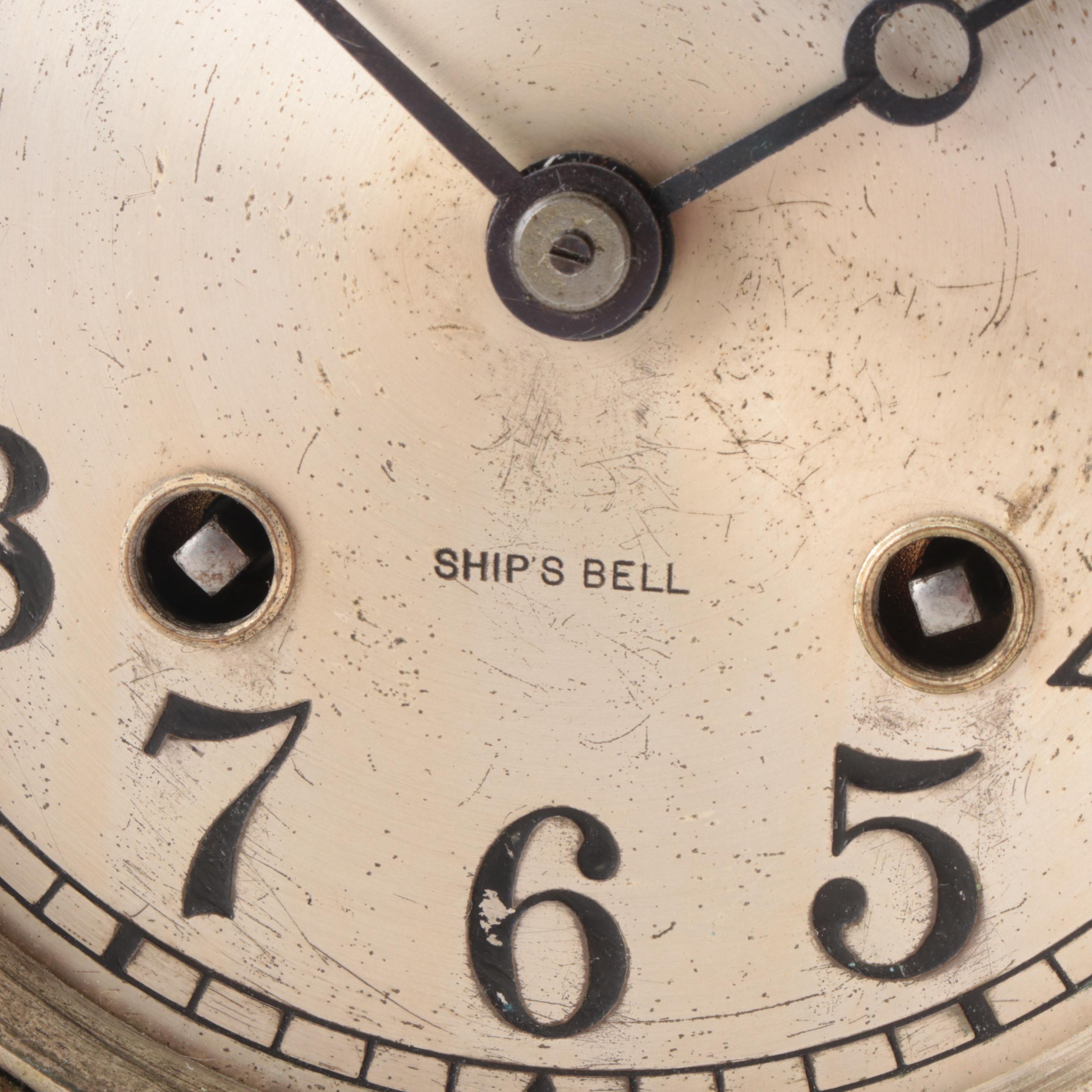 Tiffany & Co. Copper Ship's Bell Mantel Clock, Early 20th Century