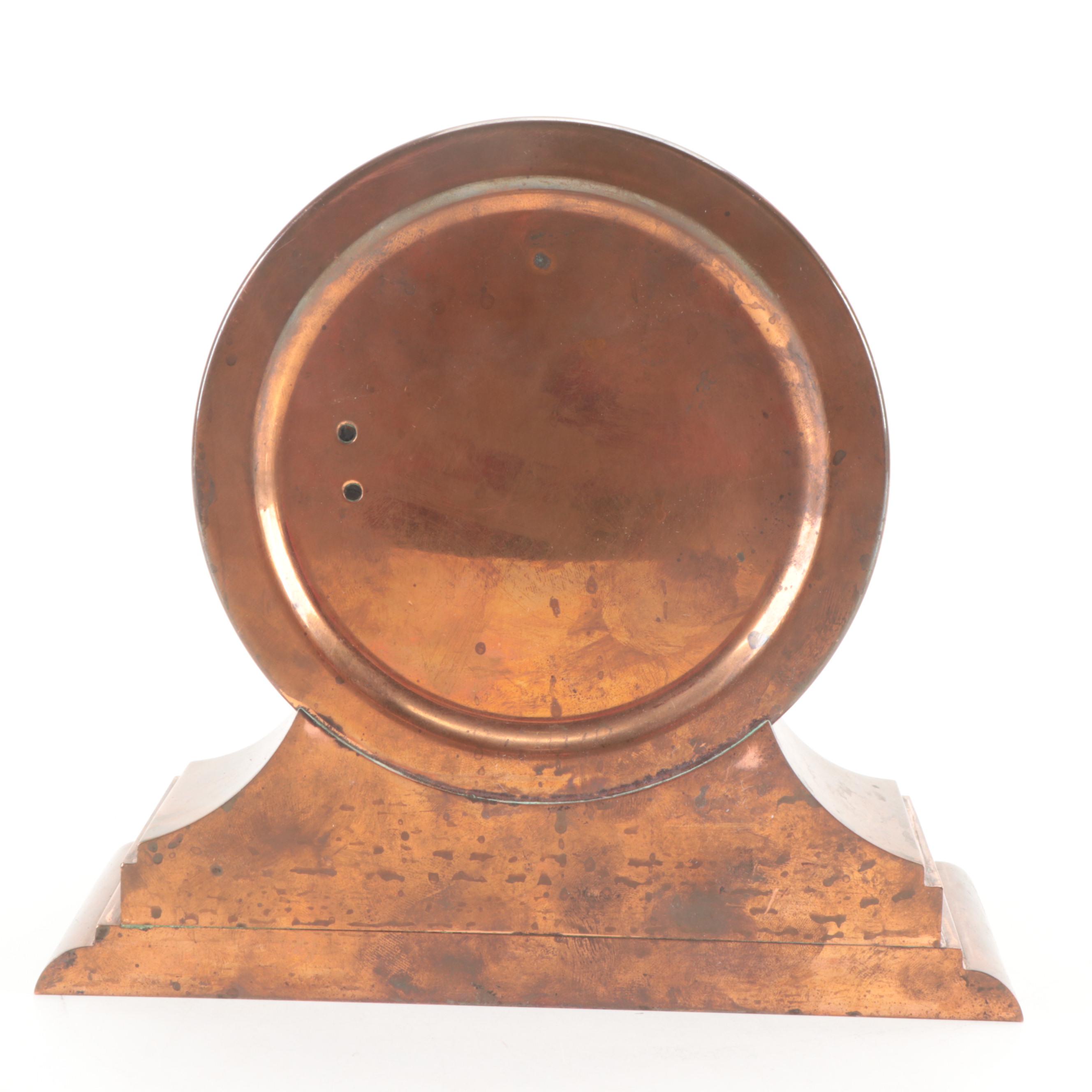 Tiffany & Co. Copper Ship's Bell Mantel Clock, Early 20th Century