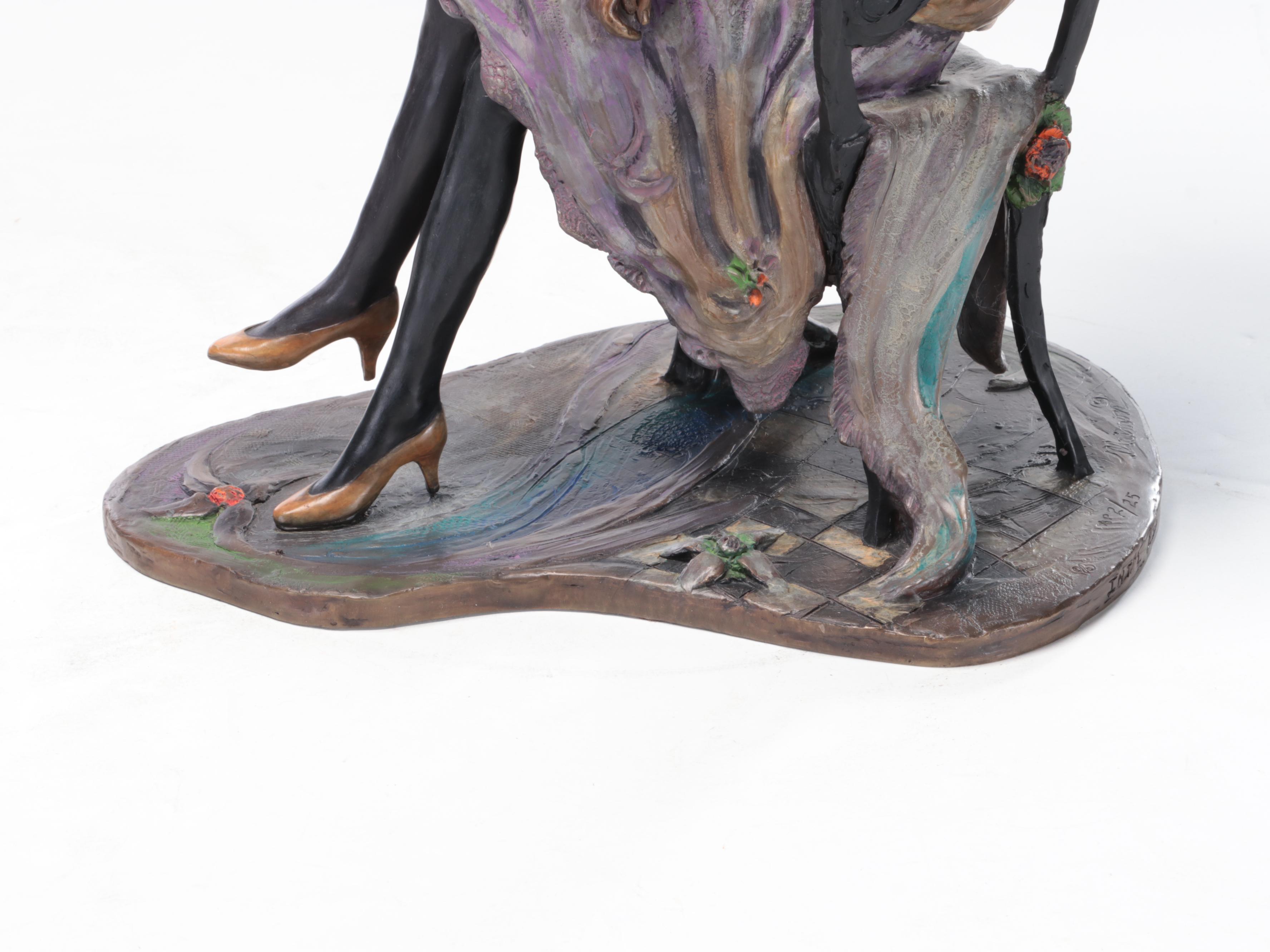 Isaac Maimon Bronze Sculptures "Café Carnival," 1998