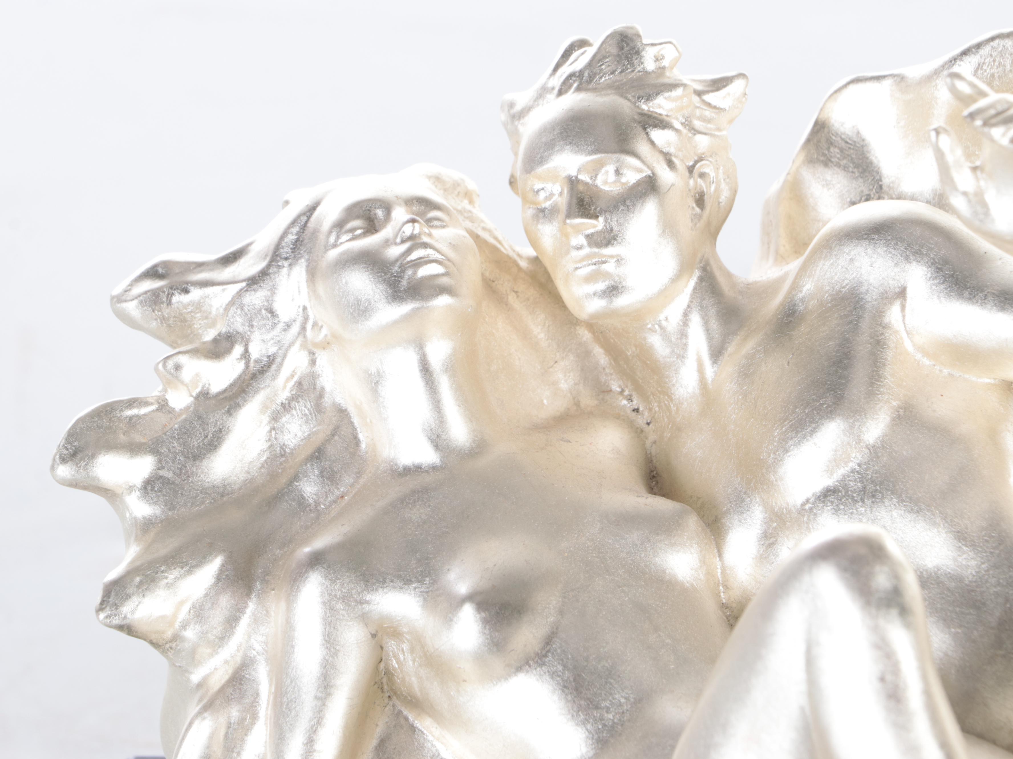 Frederick Hart Silver Gilt Bronze Sculpture "Genesis," 1988