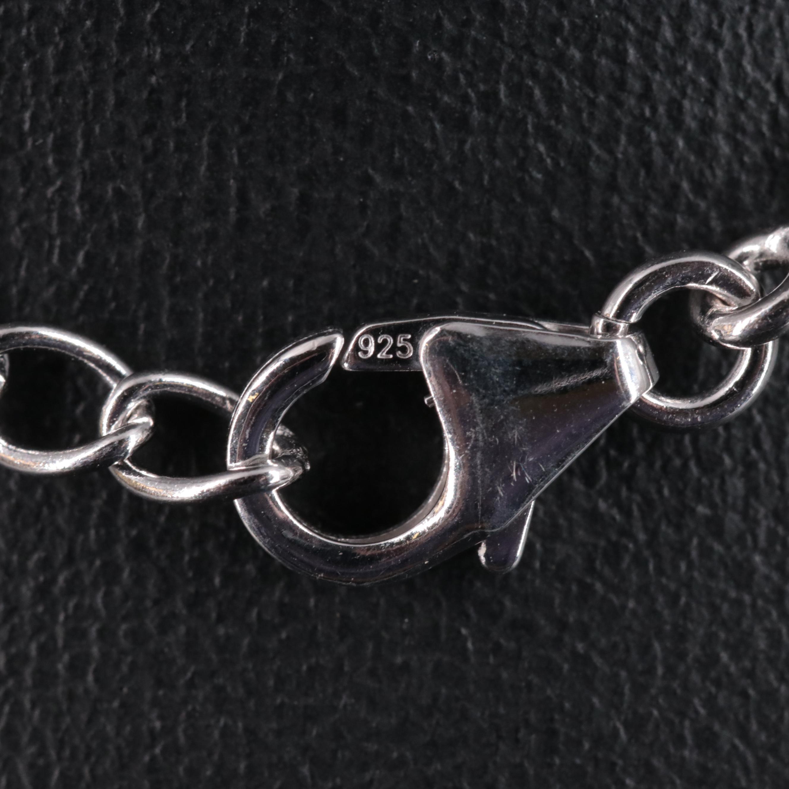 Sterling Silver Gemstone Bracelet