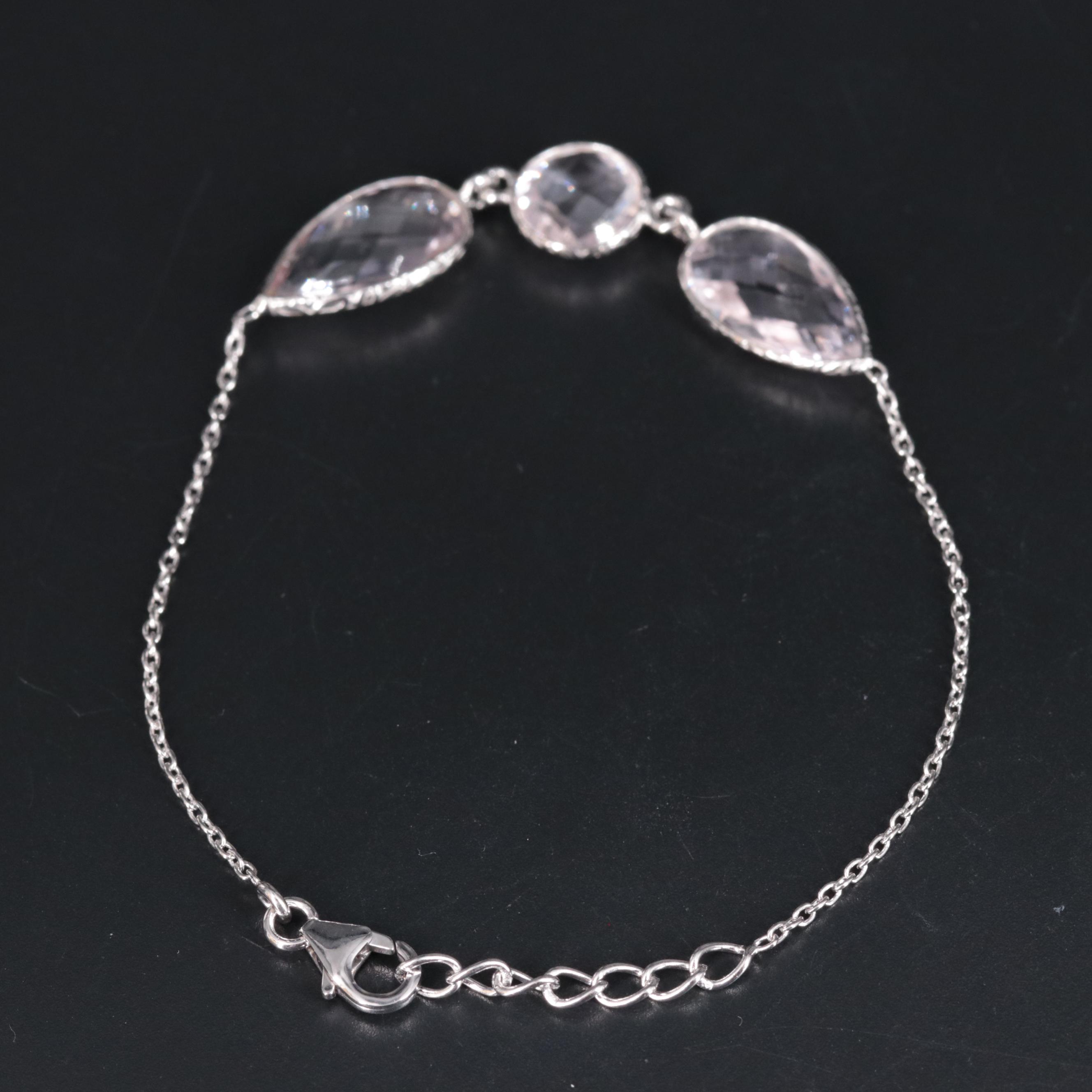 Sterling Silver Gemstone Bracelet