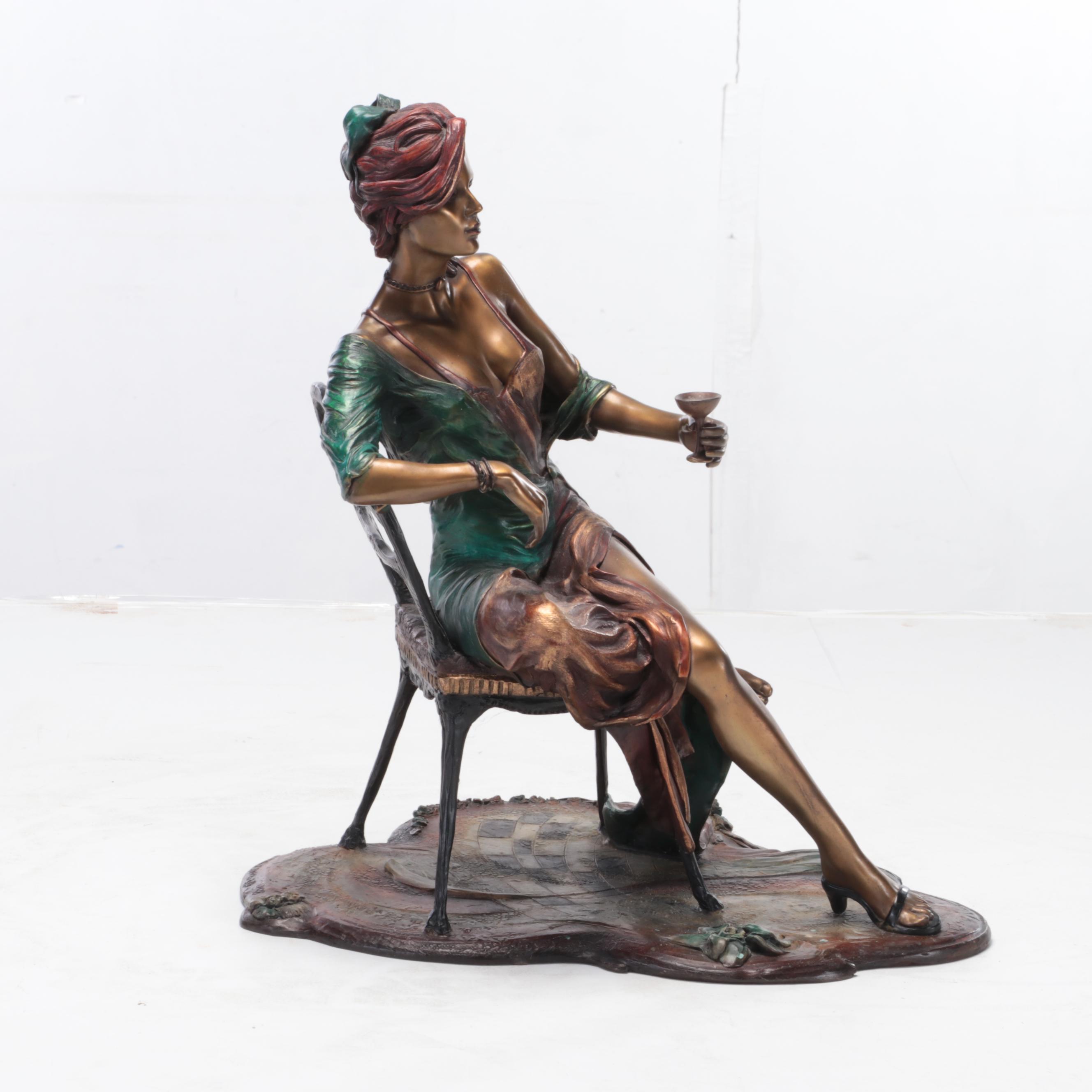 Isaac Maimon Bronze Sculpture "Negligée," 1998