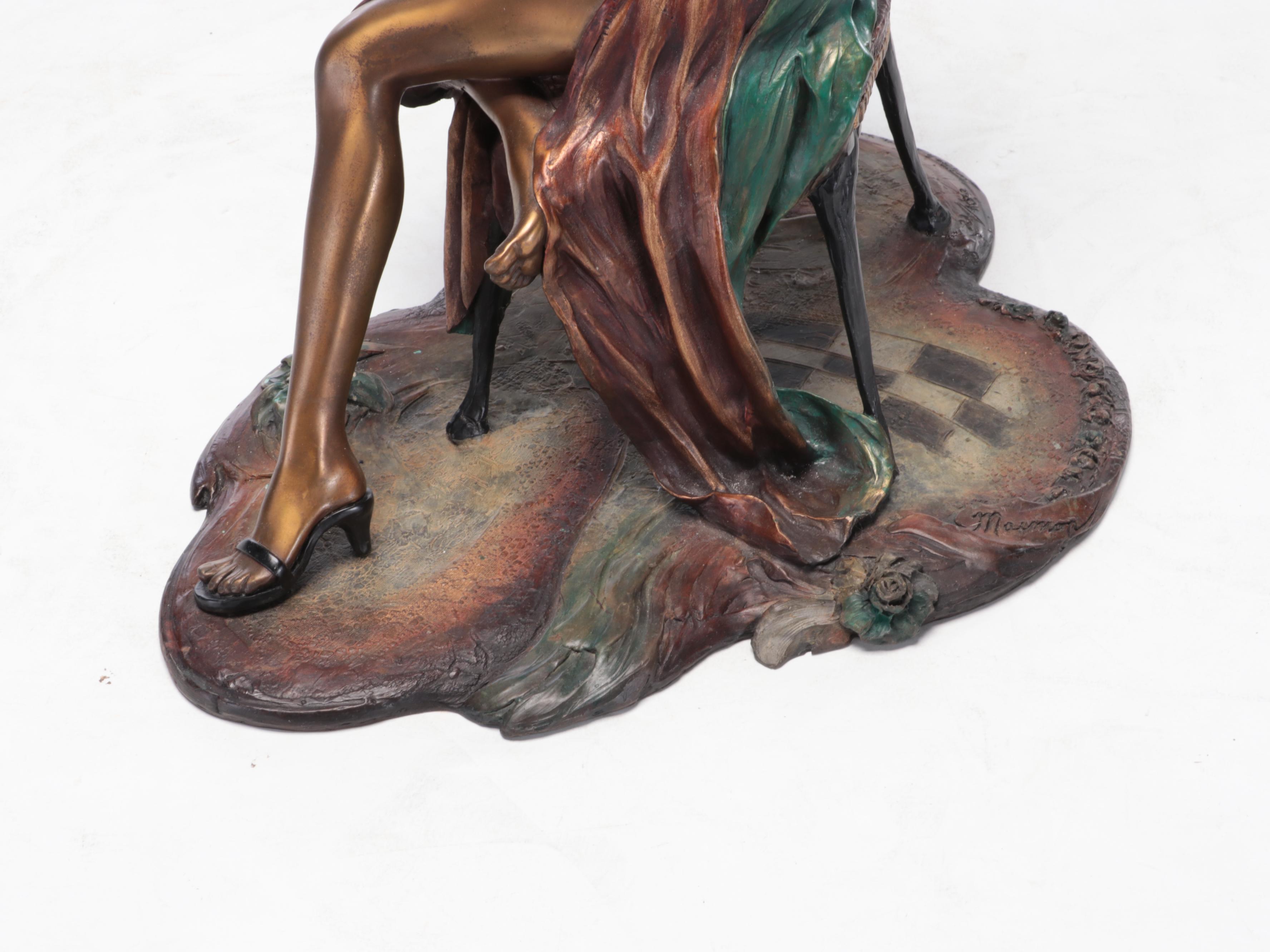 Isaac Maimon Bronze Sculpture "Negligée," 1998