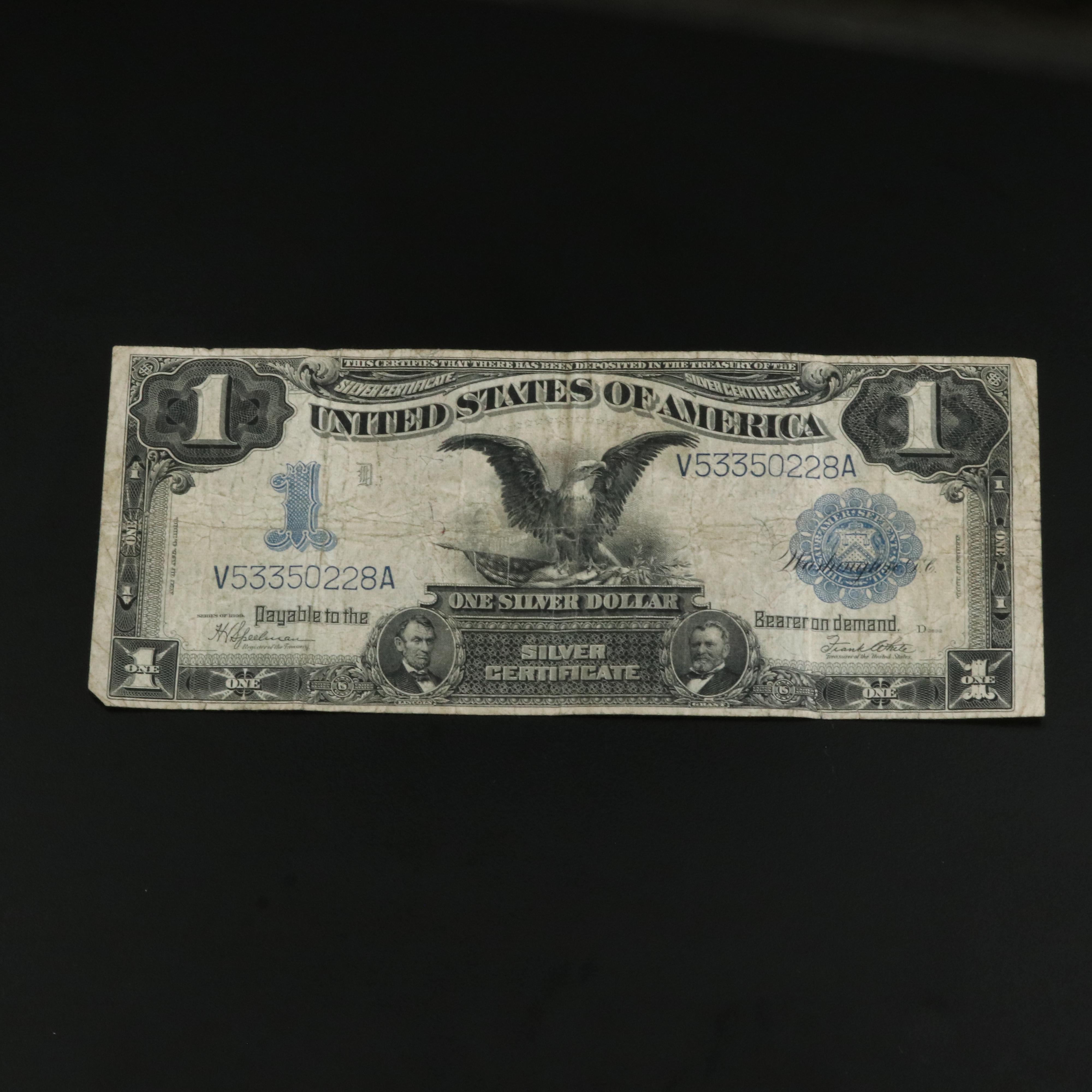 Series of 1899 $1 "Black Eagle" Silver Certificate