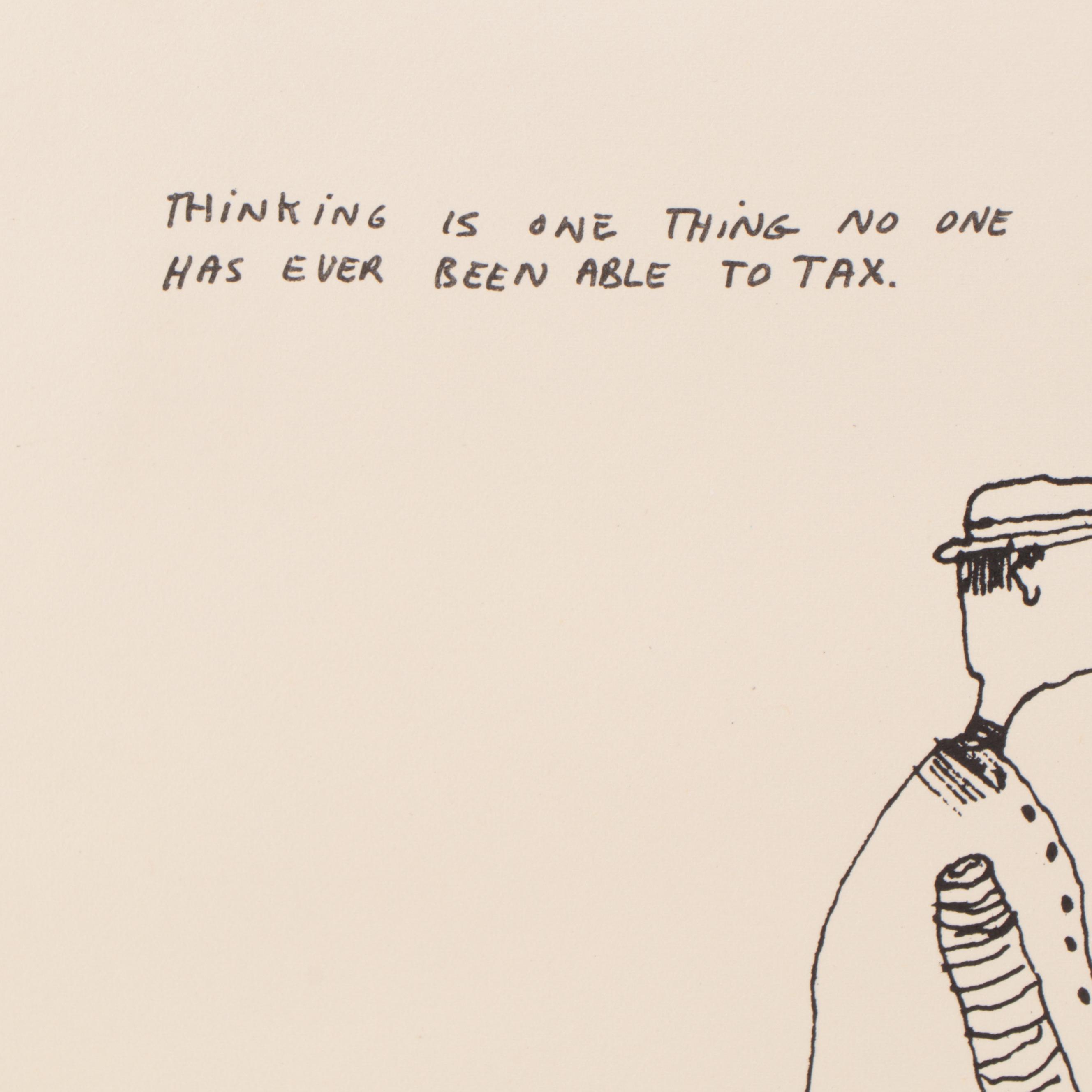 Robert Weil Figural Lithograph, Late 20th Century