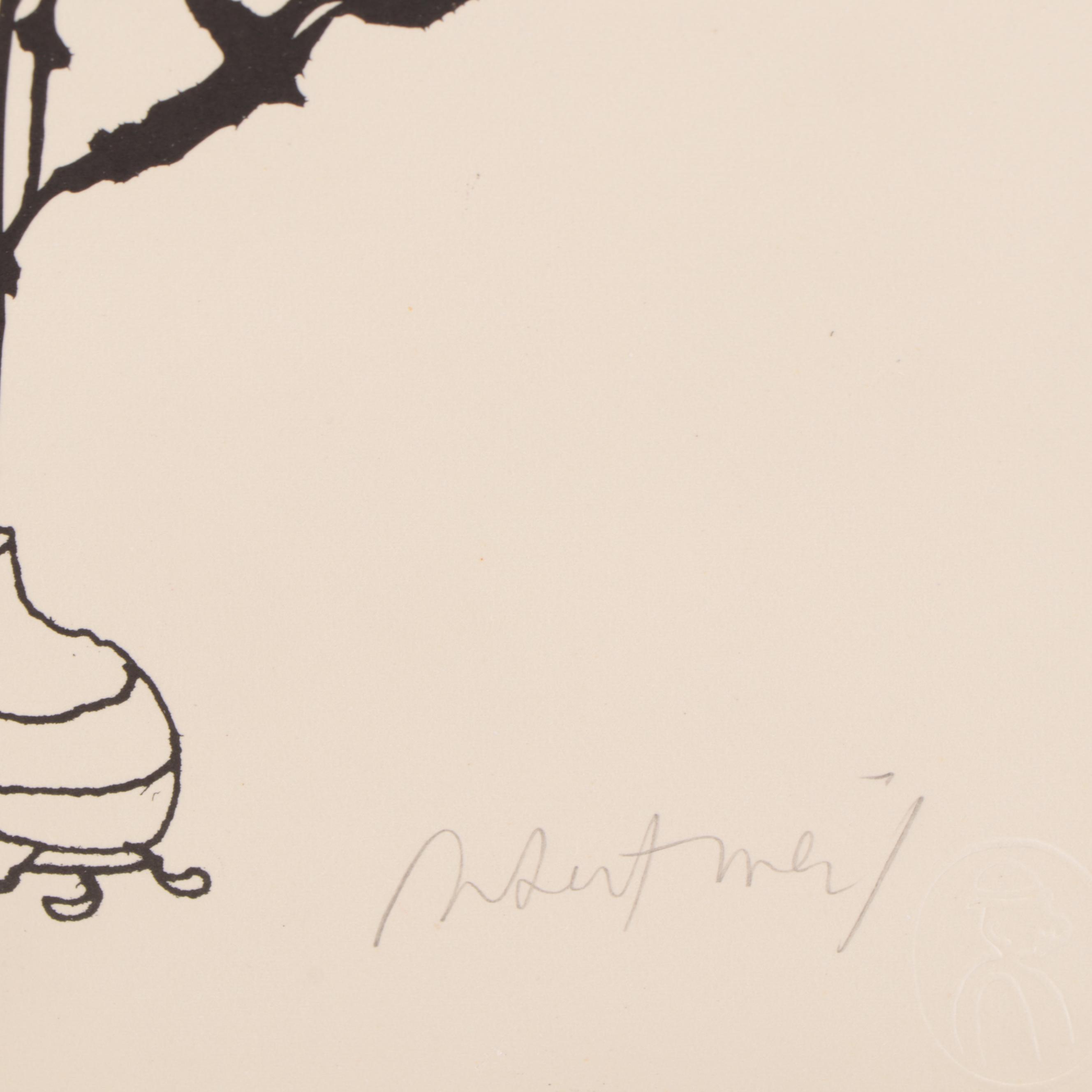 Robert Weil Figural Lithograph, Late 20th Century