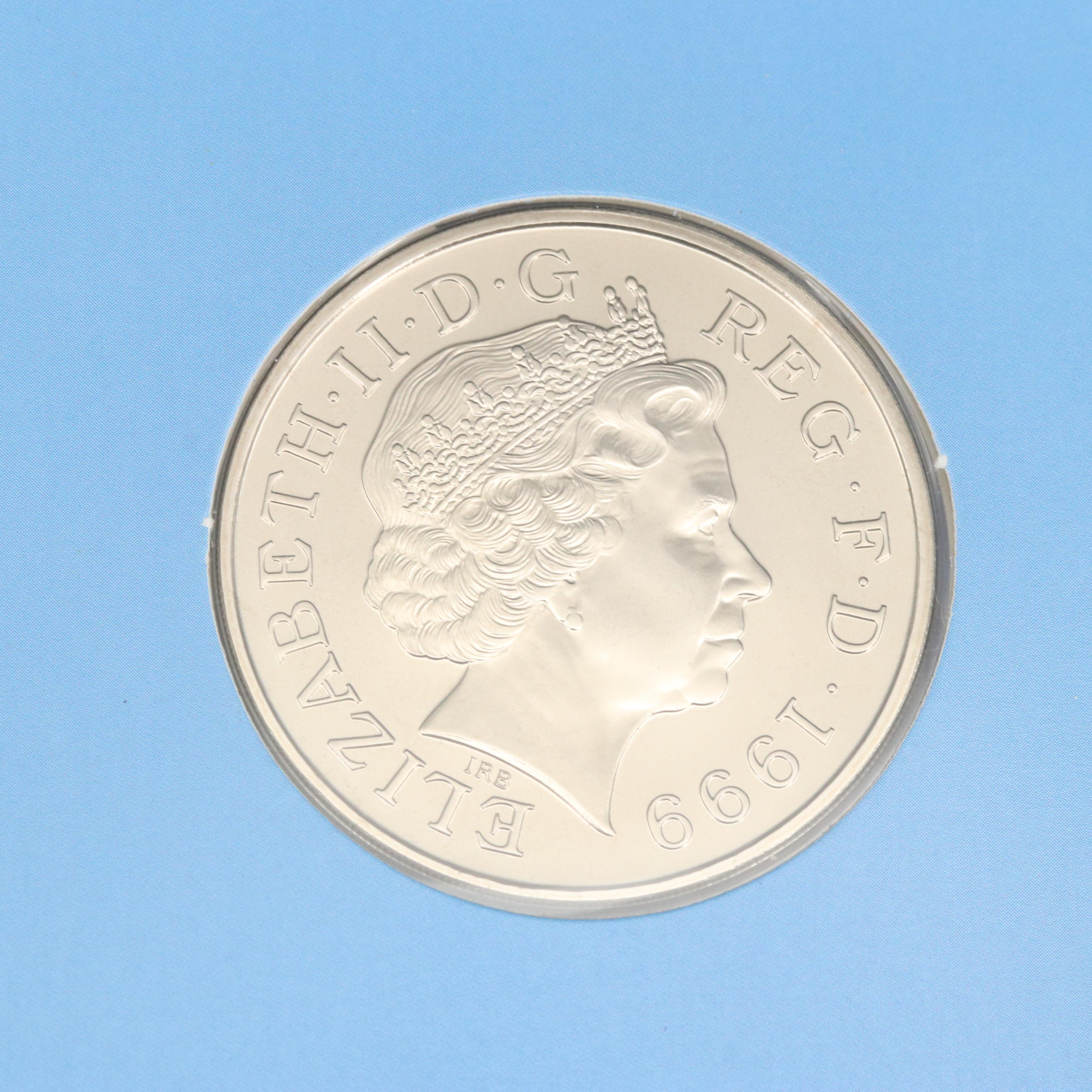 Five Great Britain Commemorative Coins