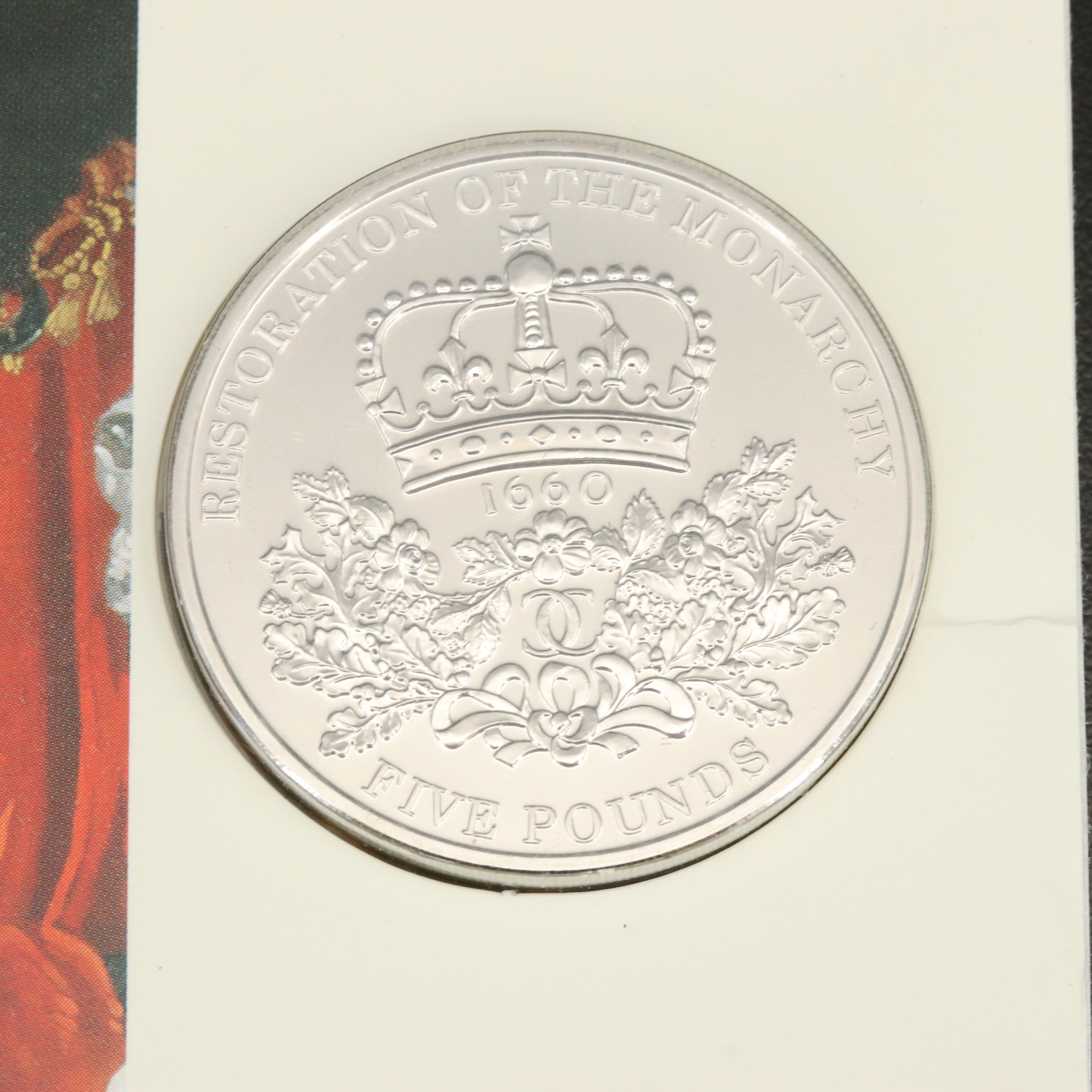 Five Great Britain Commemorative Coins