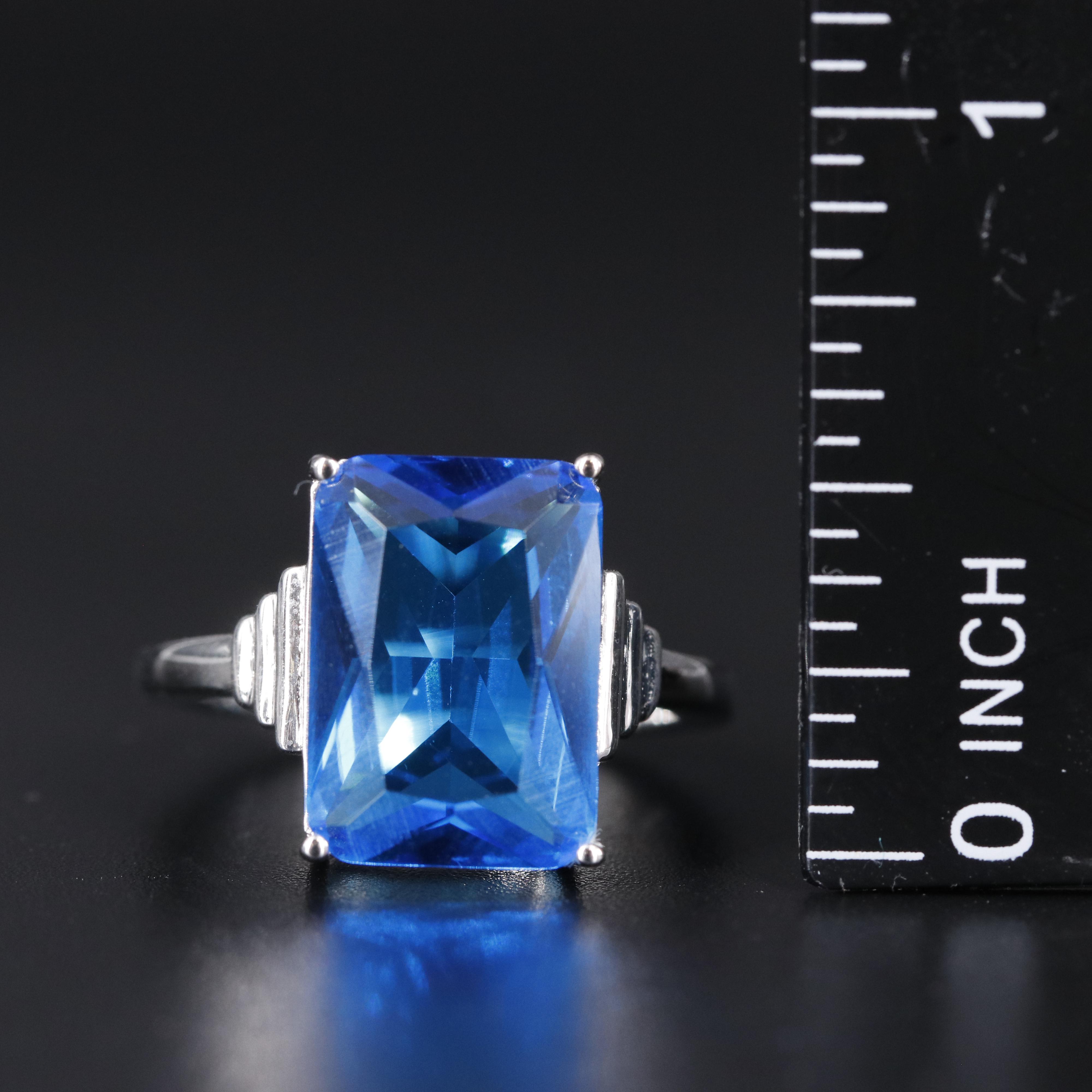 Sterling Silver Topaz Ring